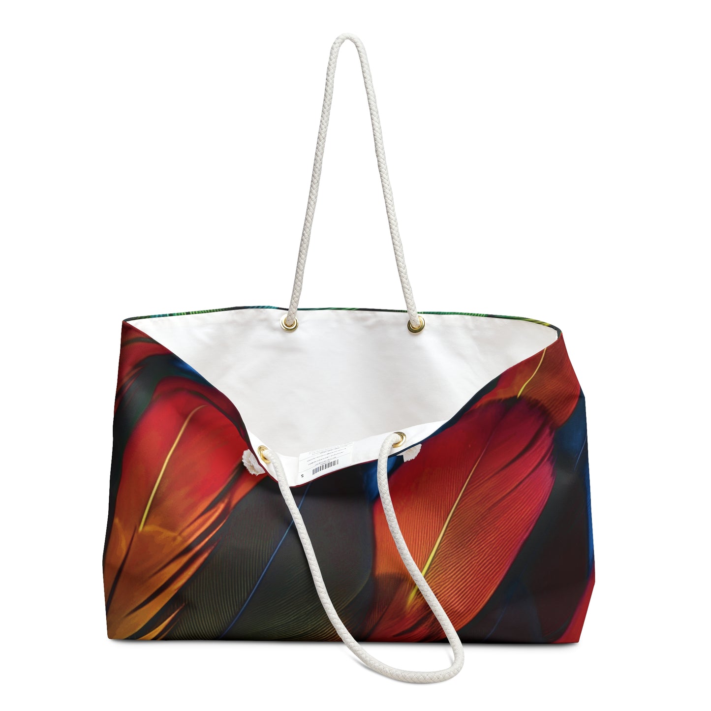 “Carried by Glory” Feather Print Weekender Bag
