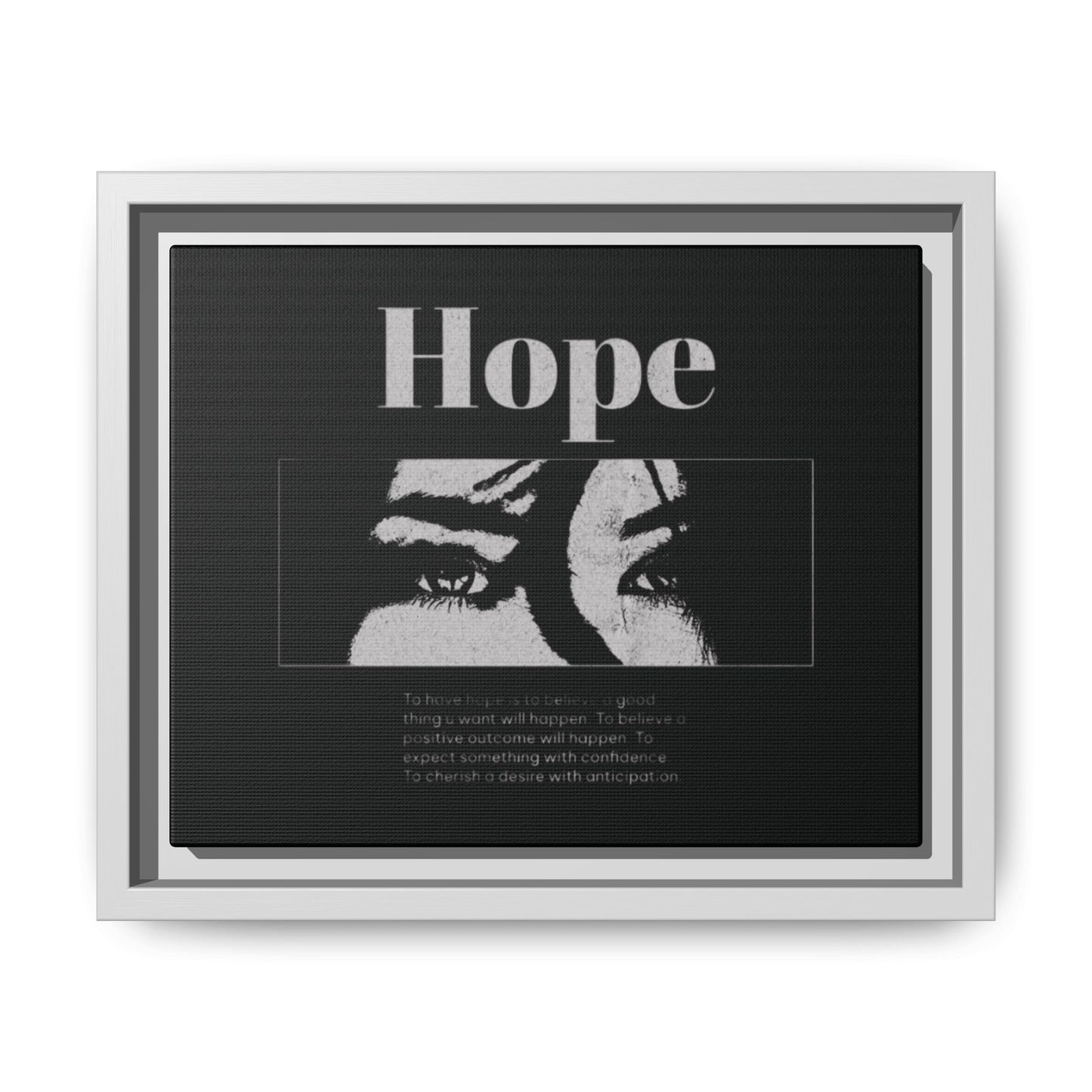 Hope – Eyes That Still Believe (Framed Art Print)