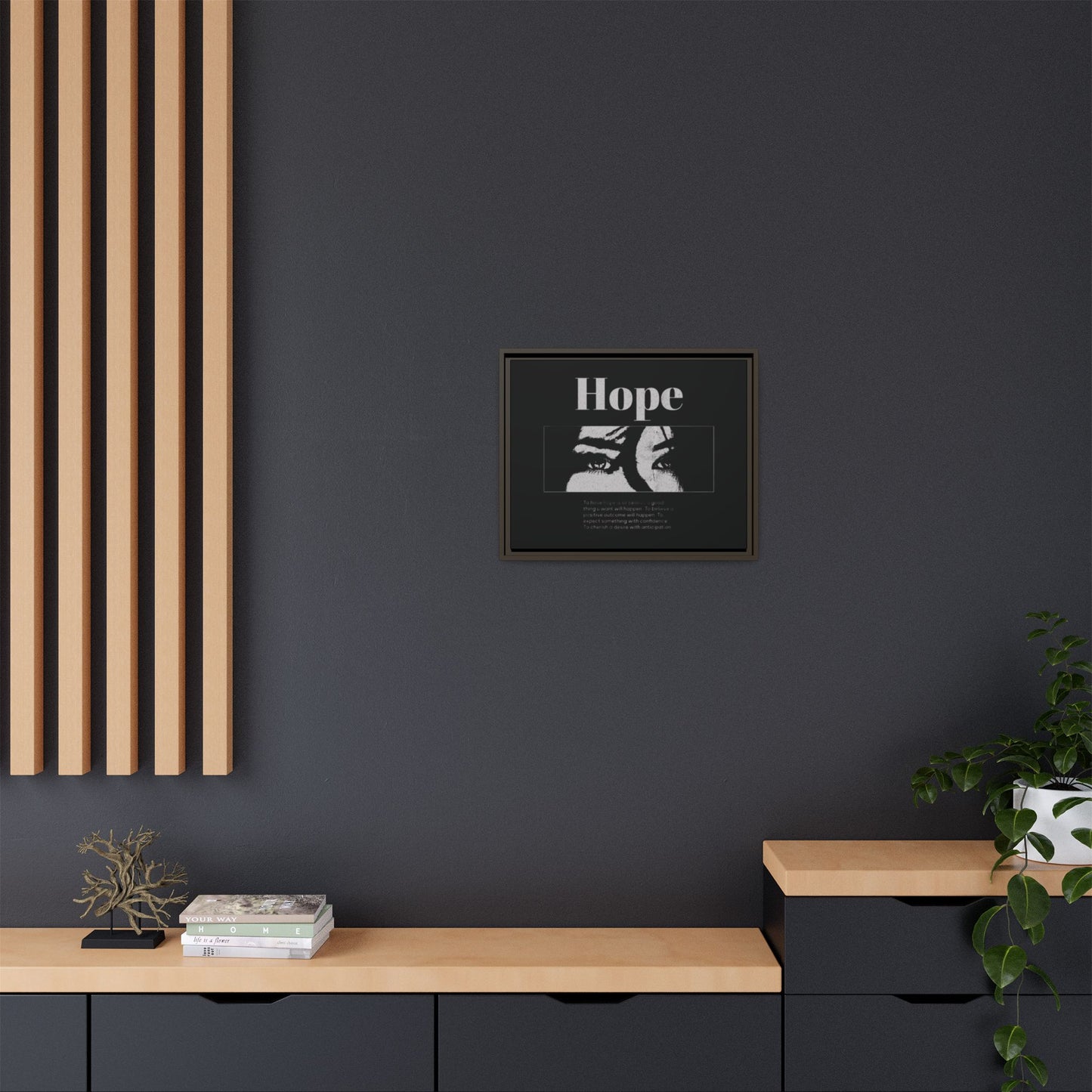 Hope – Eyes That Still Believe (Framed Art Print)