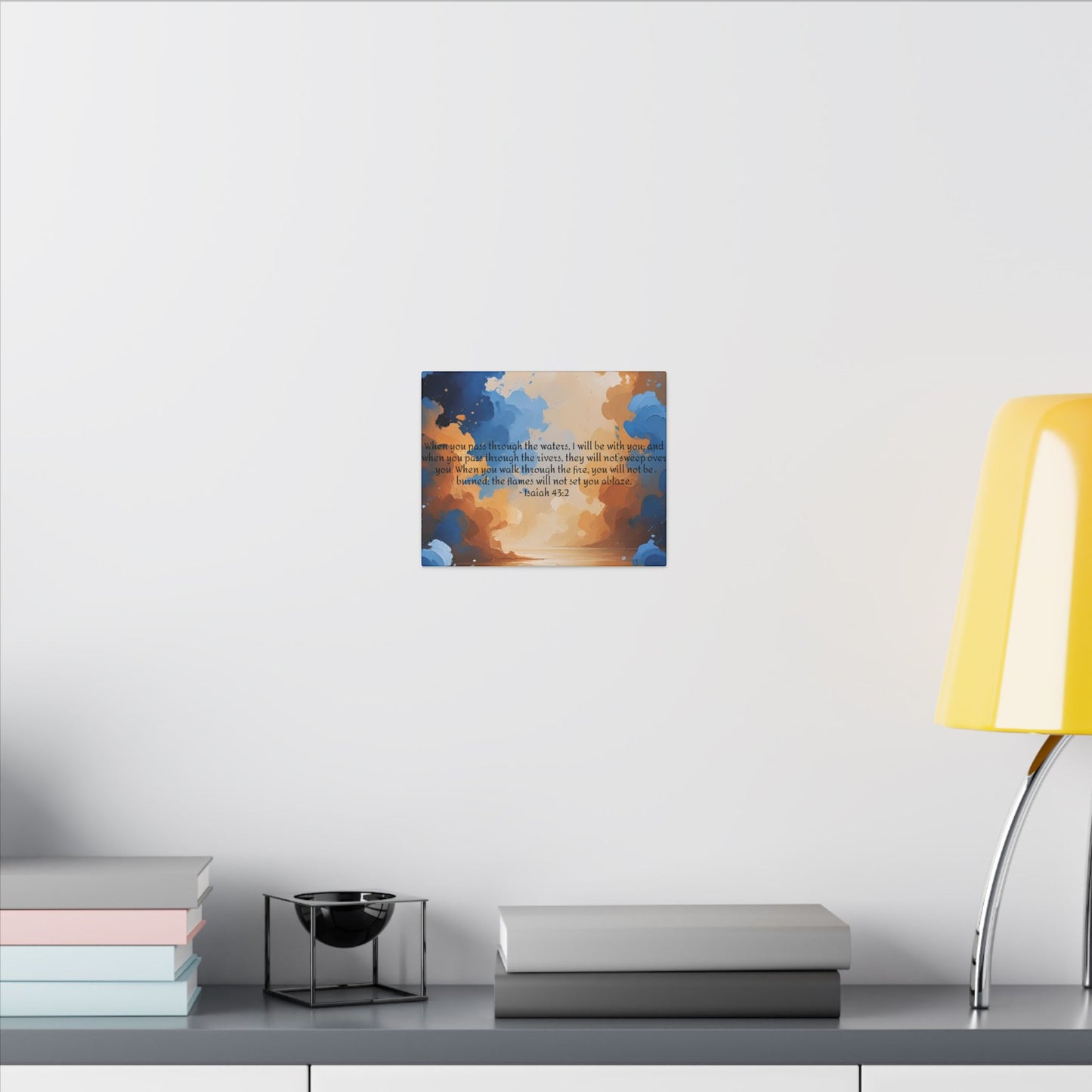 “Through the Fire & Water – Isaiah 43:2 Canvas”
