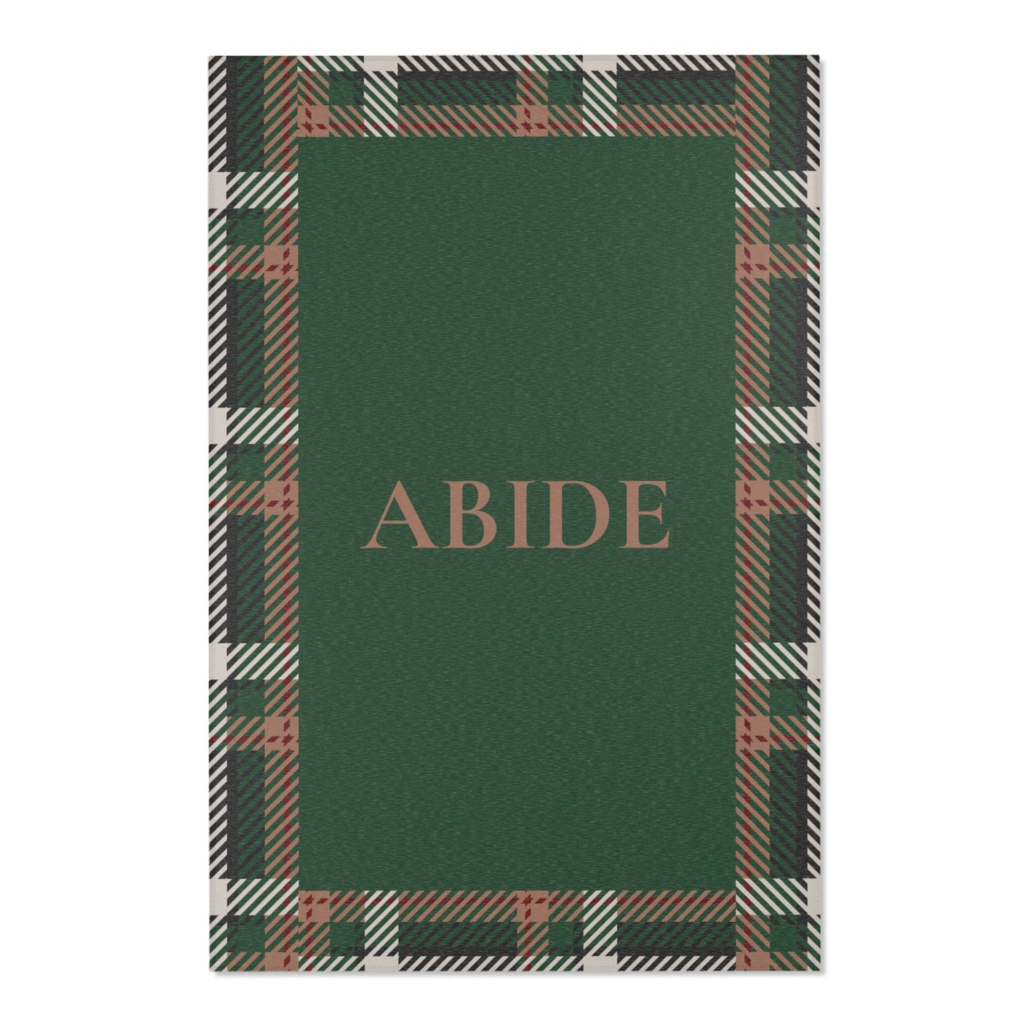 Abide Rug – Evergreen & Plaid