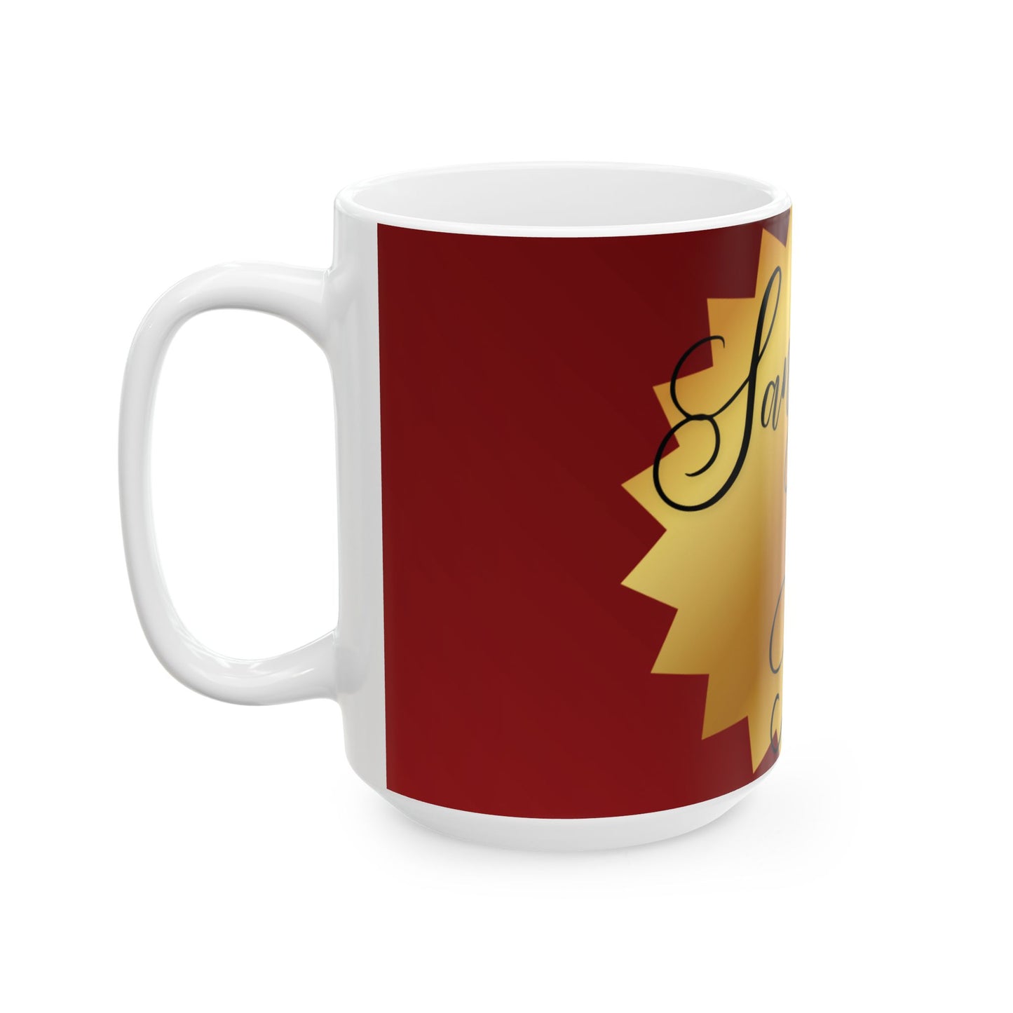 Sanctified In Truth Mug – Golden Emblem Design