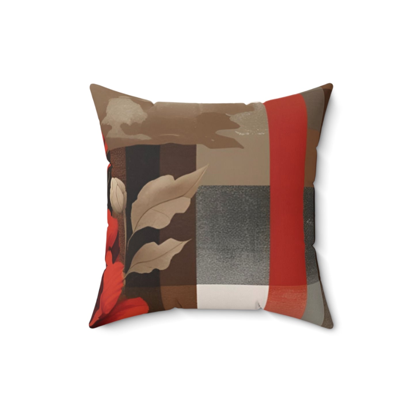 Bloom Boldly – Faux Suede Throw Pillow