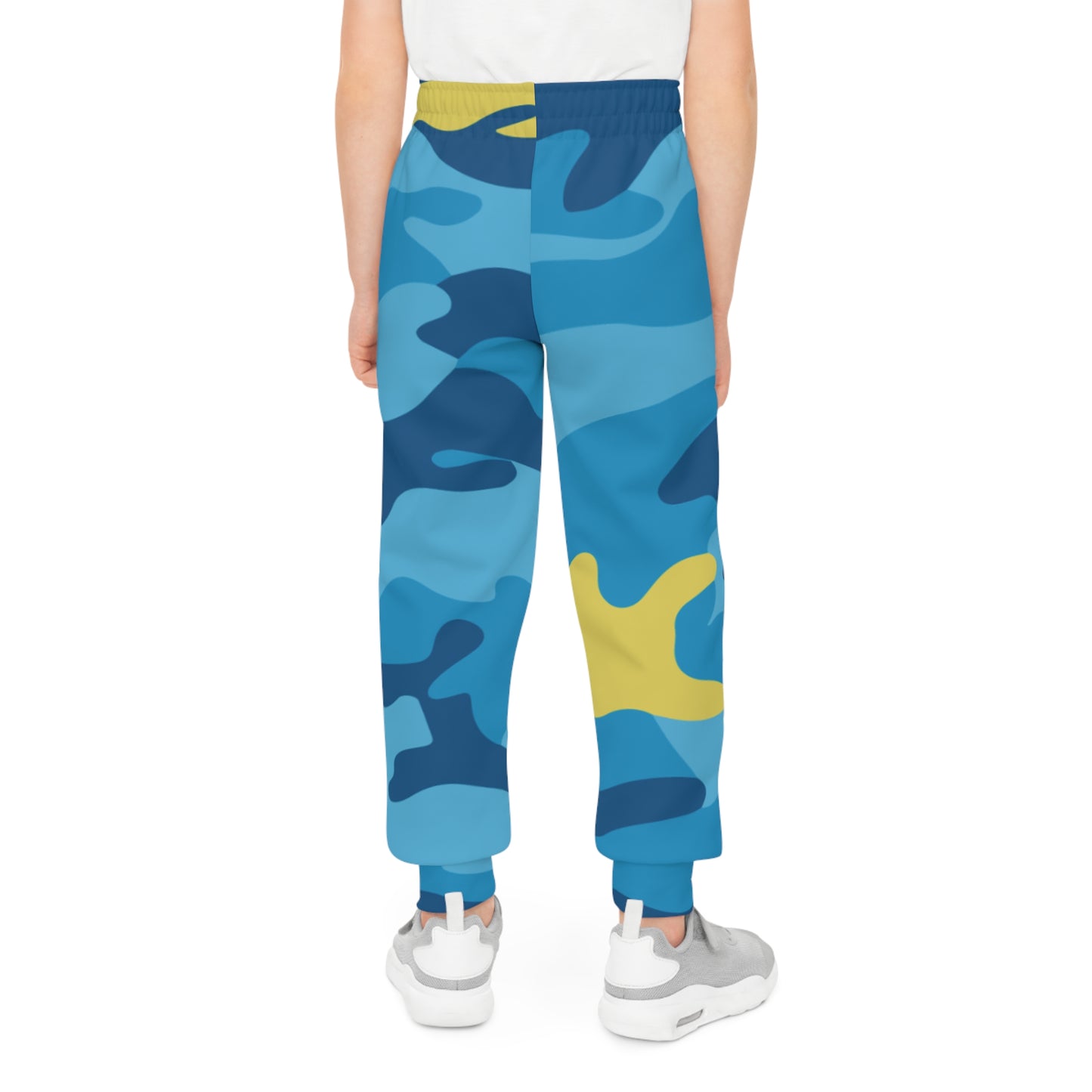Blue Blaze Camo Joggers – Kids Unisex