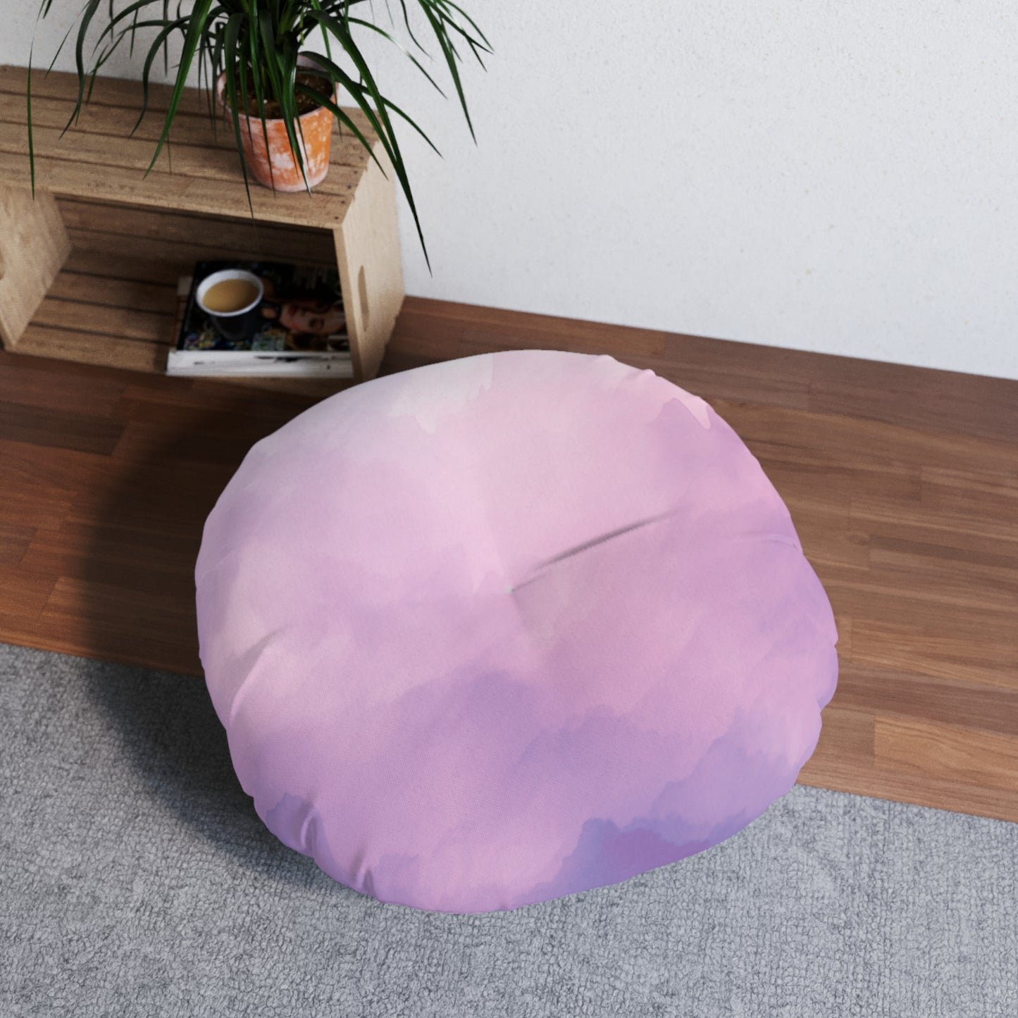 Amethyst Glow Floor Pillow