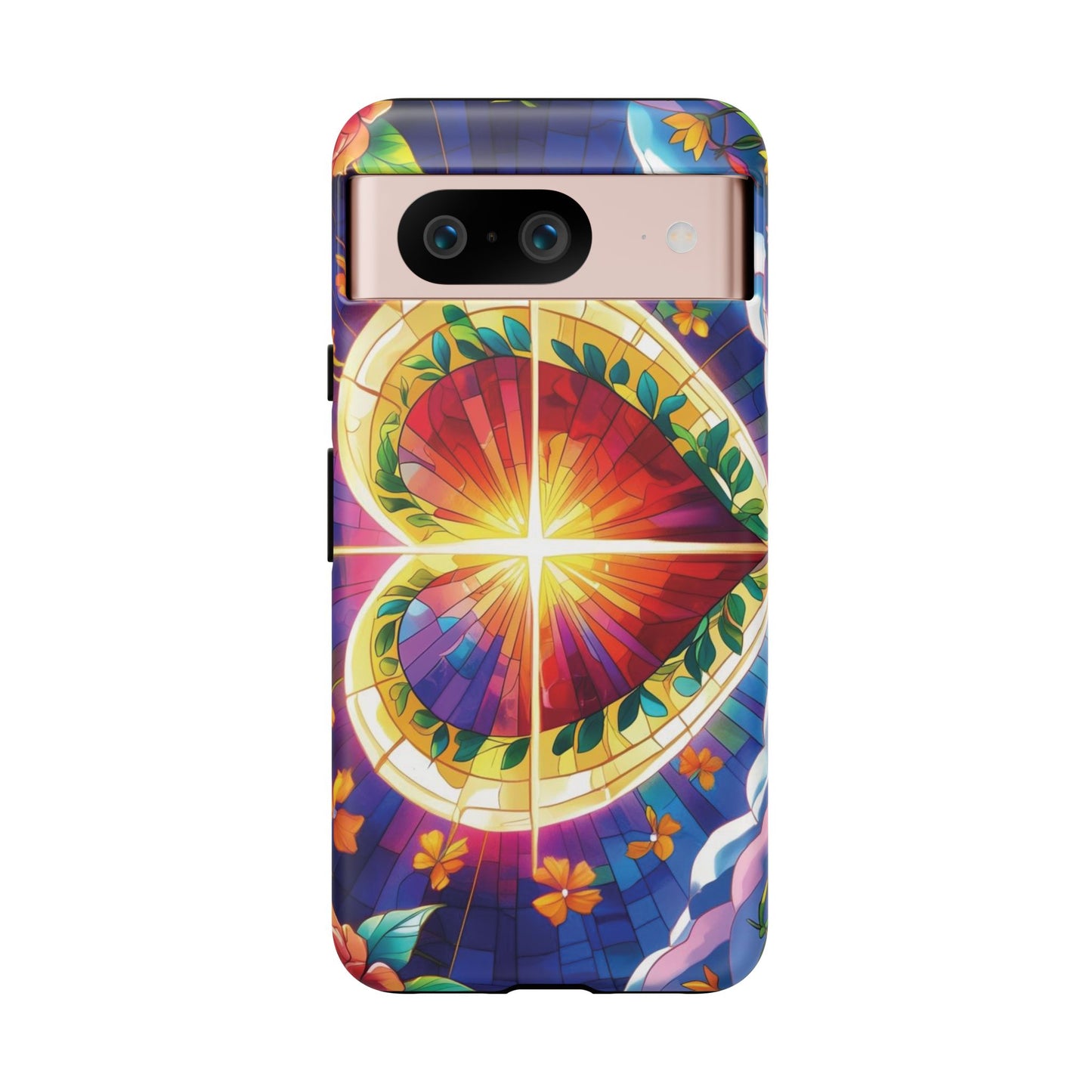 "Heart of Light" Phone Case – Stained Glass Faith Edition