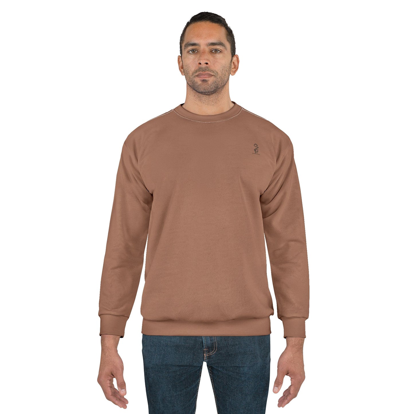 Faithful Tartan Solid Sweatshirt – Mocha Mousse | Whispers of Winter Collection
