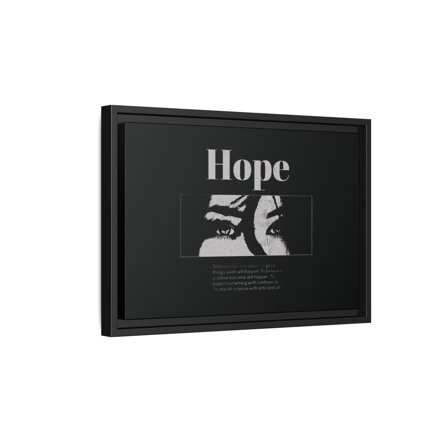 Hope – Eyes That Still Believe (Framed Art Print)