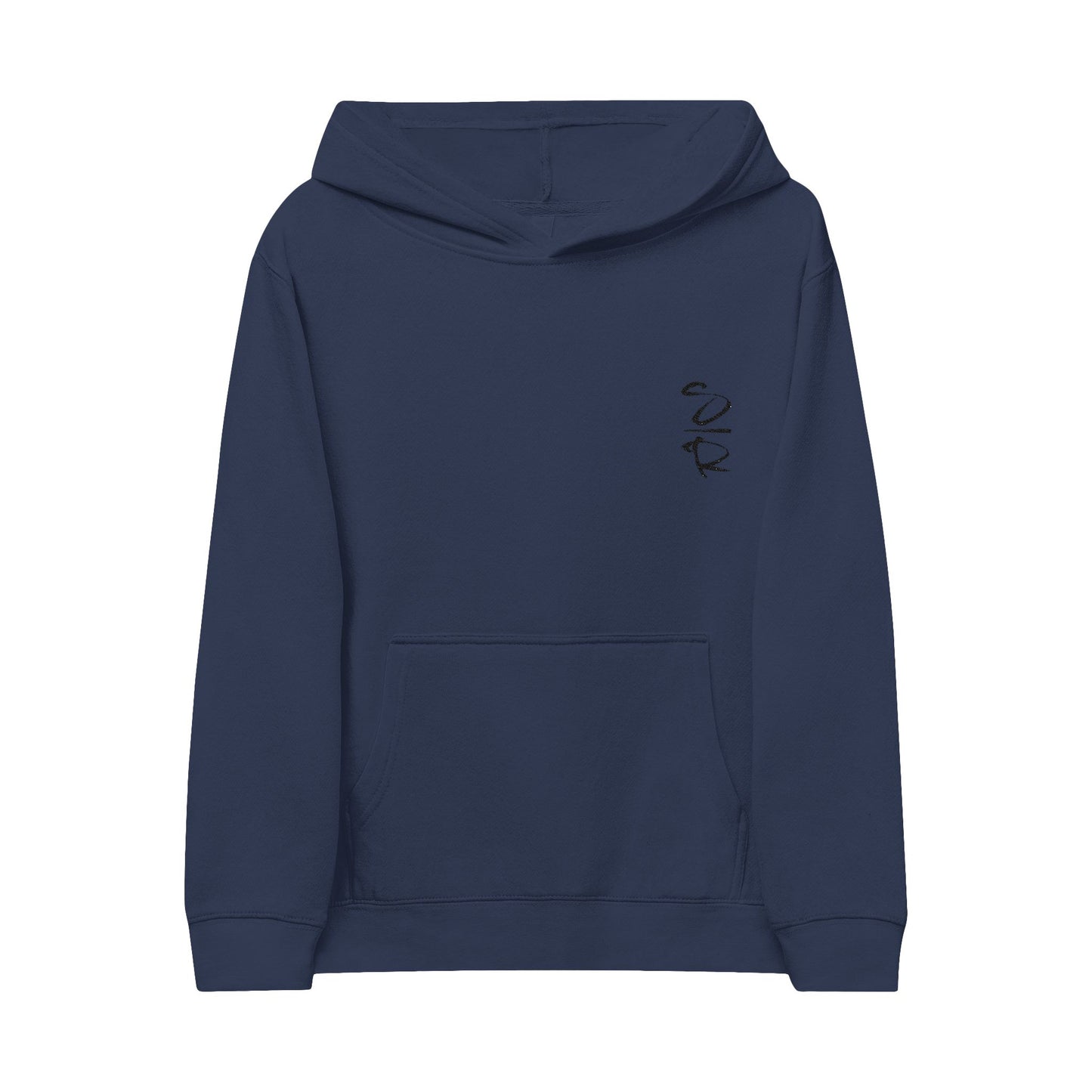 "Scattered Roses Monogram" Kids Fleece Hoodie