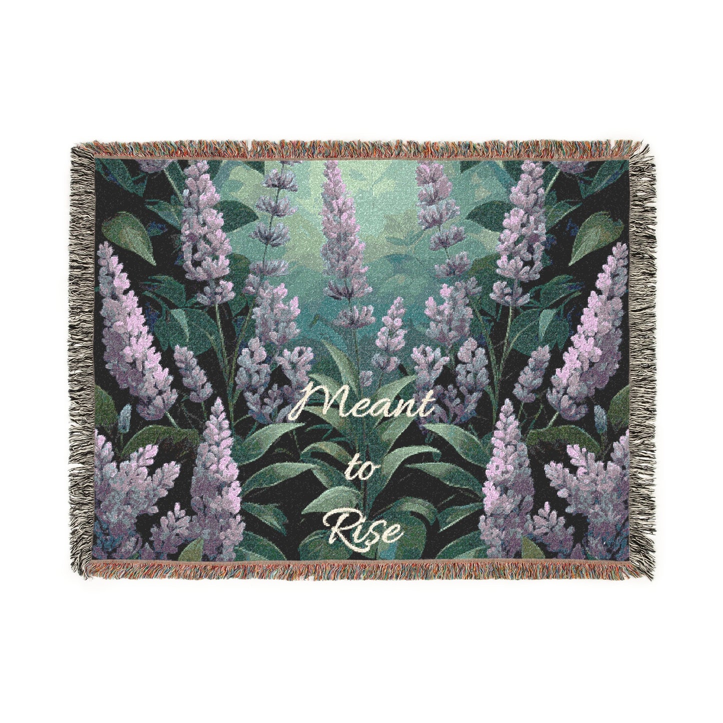 Meant to Rise – Lavender Garden Woven Throw