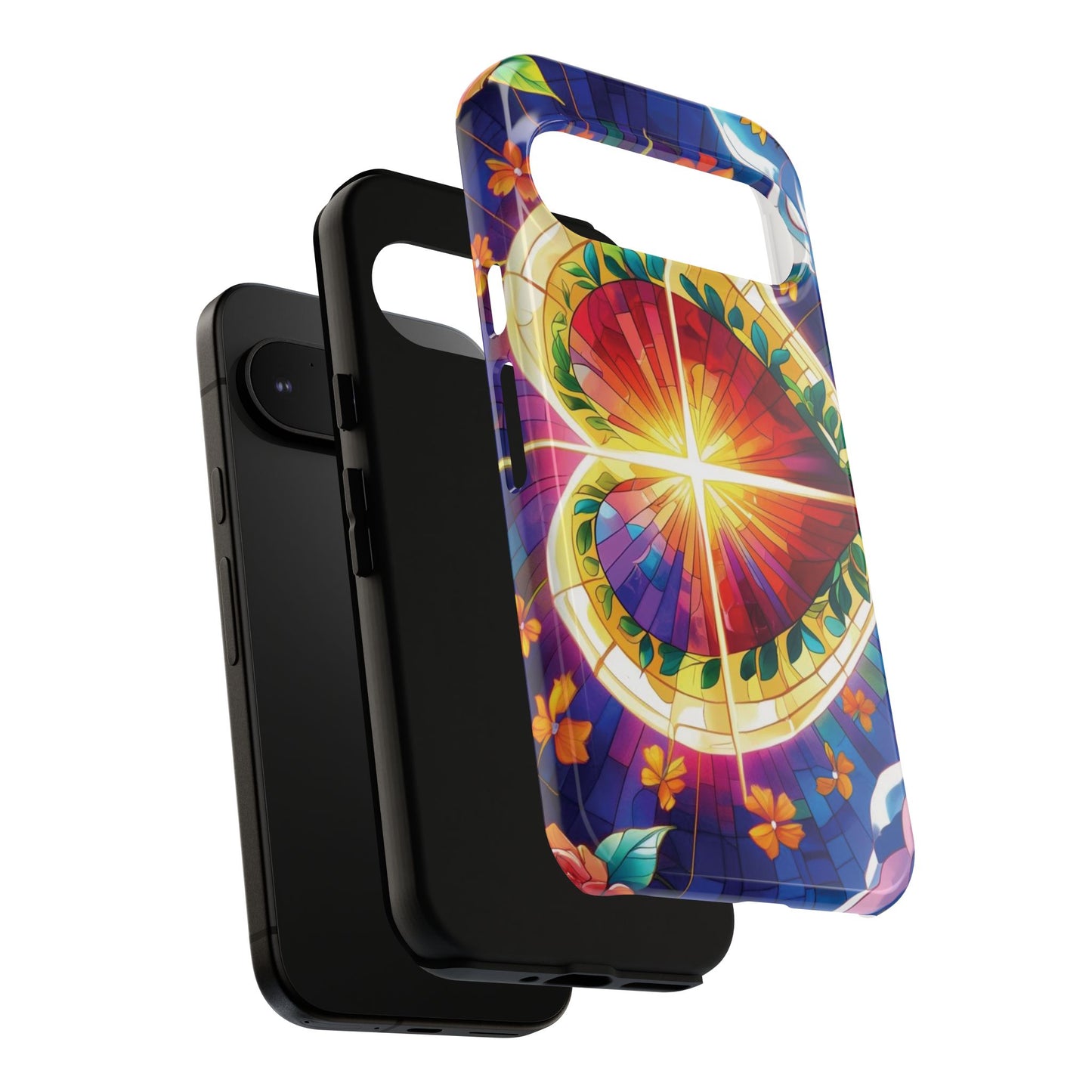 "Heart of Light" Phone Case – Stained Glass Faith Edition