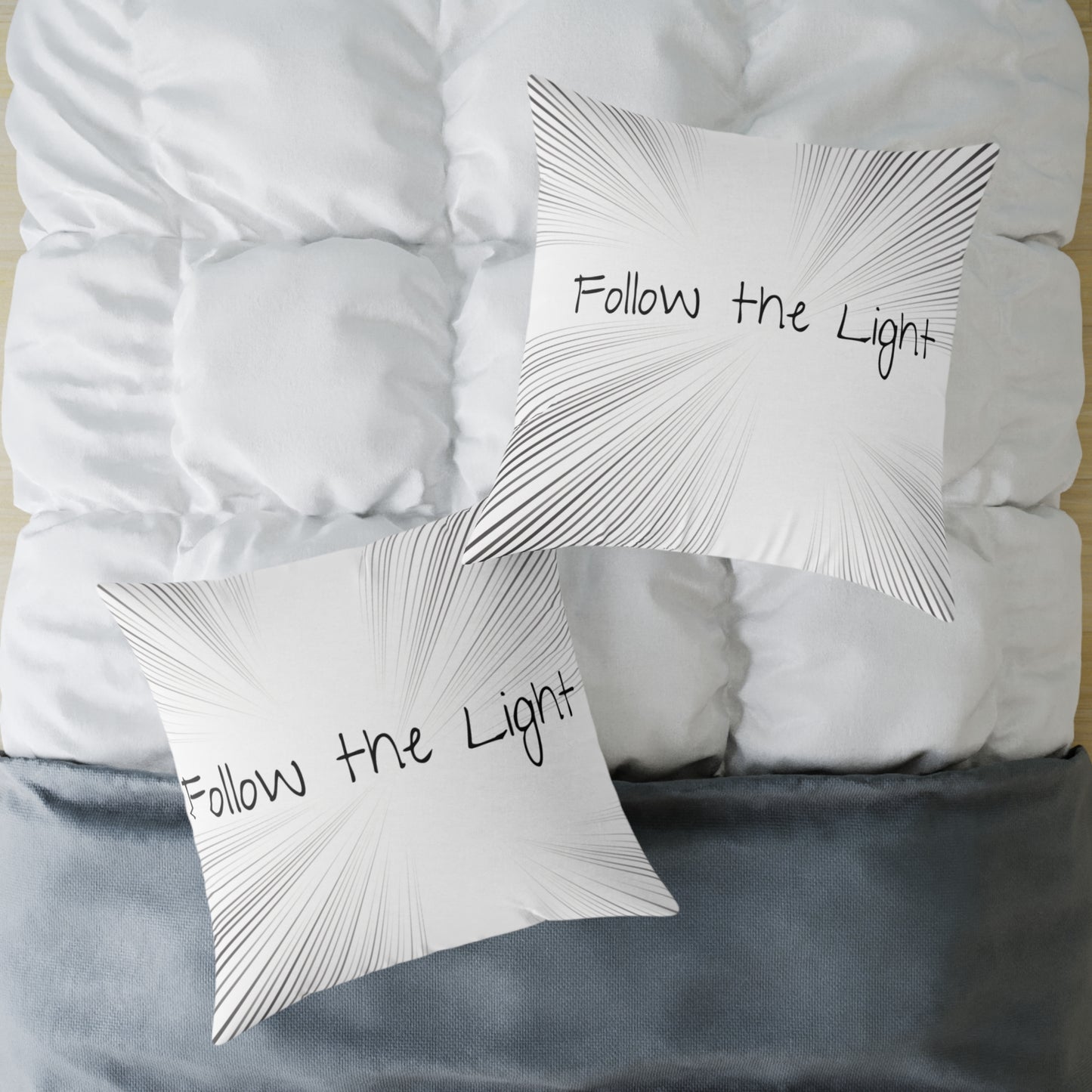 Follow the Light – Inspirational Throw Pillow