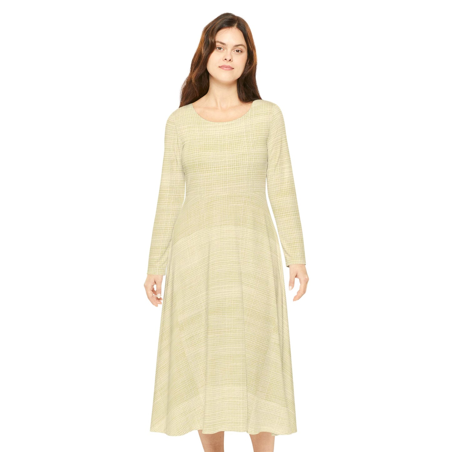 Bread of Life – Butter Muslin Print Long-Sleeve Midi Dress