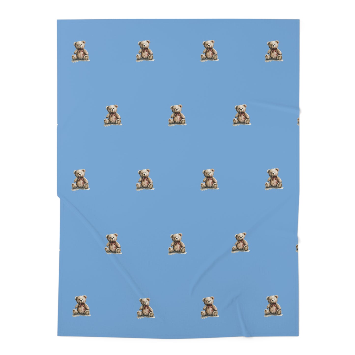 Teddy Blessings Swaddle Blanket