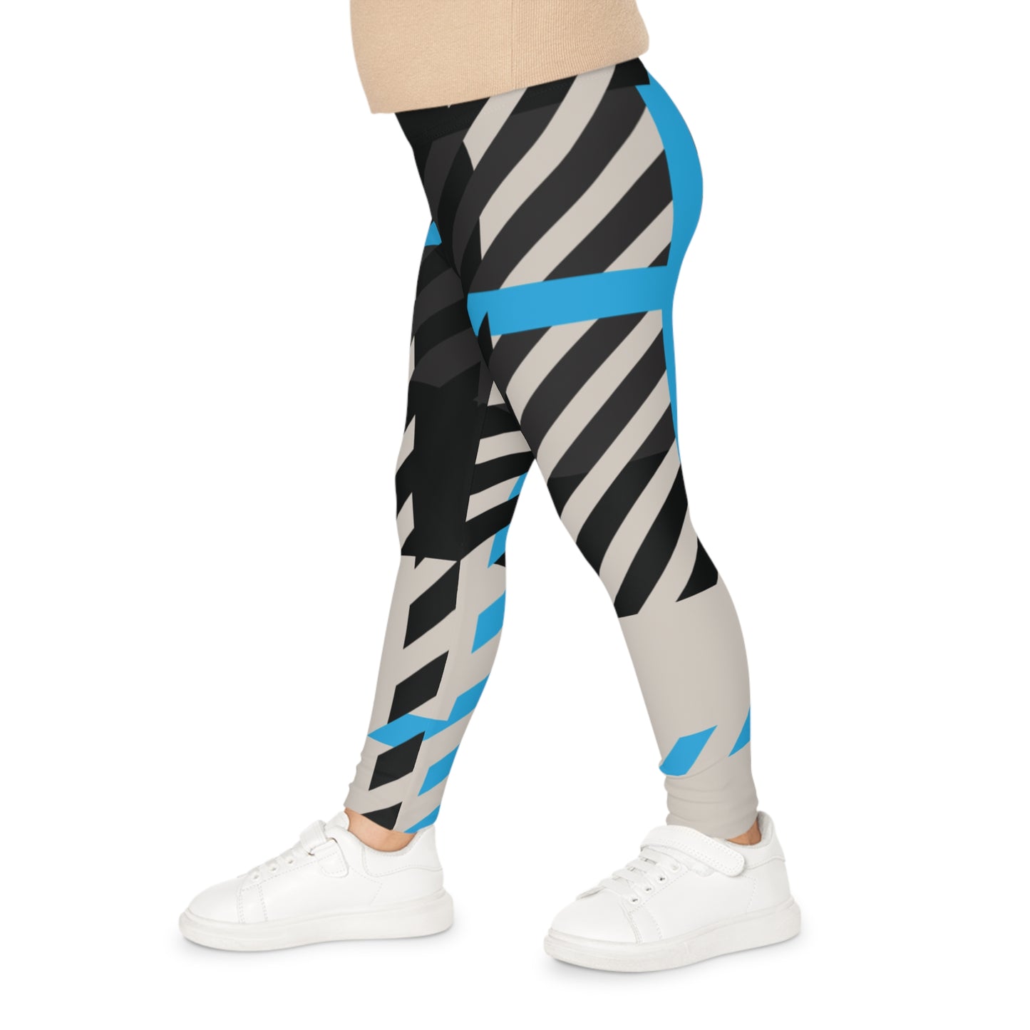Frozen Echo Kids' Leggings – Bold Plaid for Brave Littles