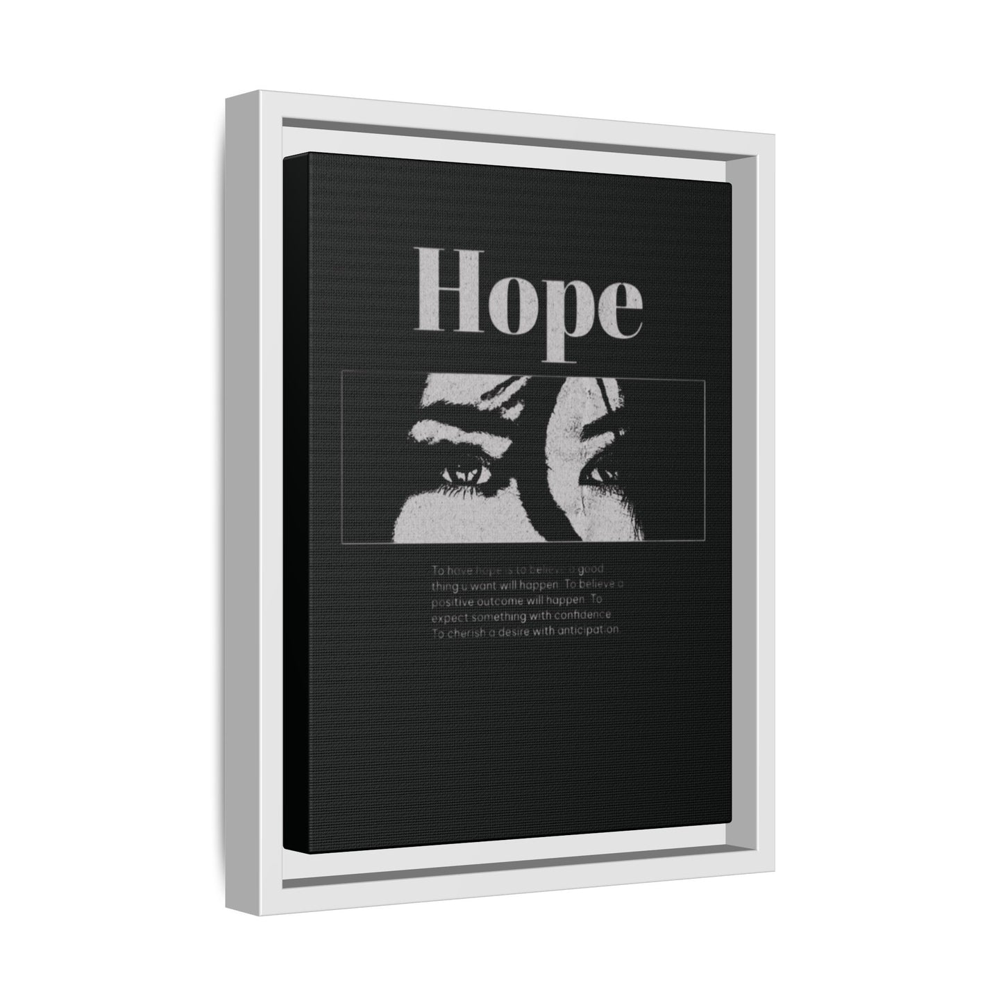 Hope – Eyes That Still Believe (Framed Art Print)