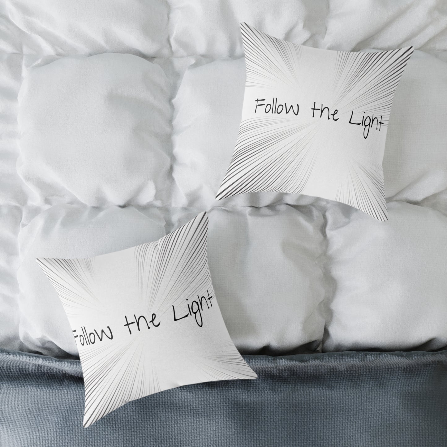 Follow the Light – Inspirational Throw Pillow