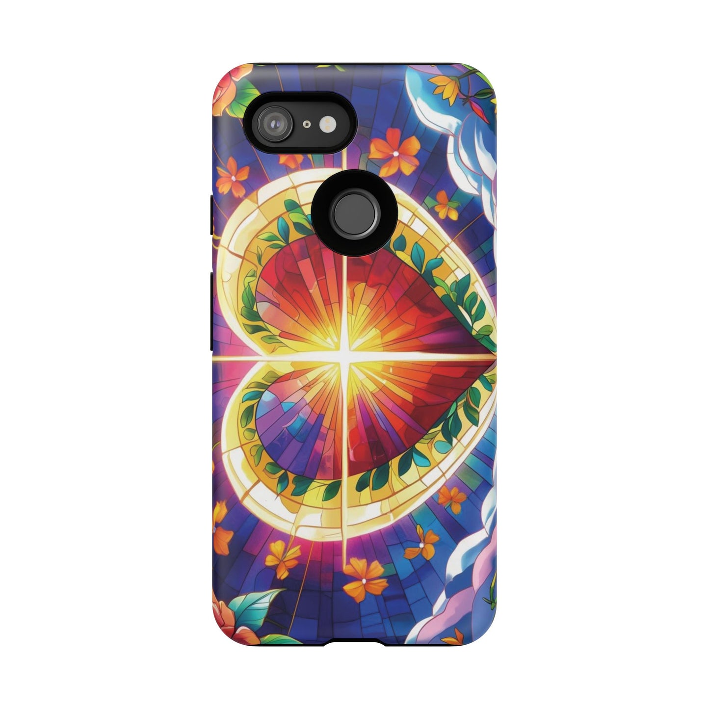 "Heart of Light" Phone Case – Stained Glass Faith Edition