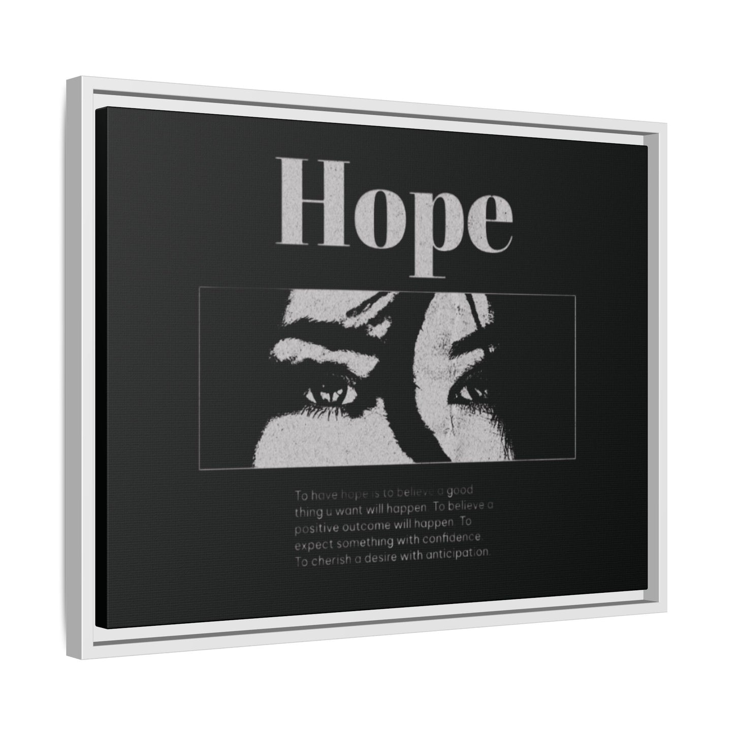 Hope – Eyes That Still Believe (Framed Art Print)