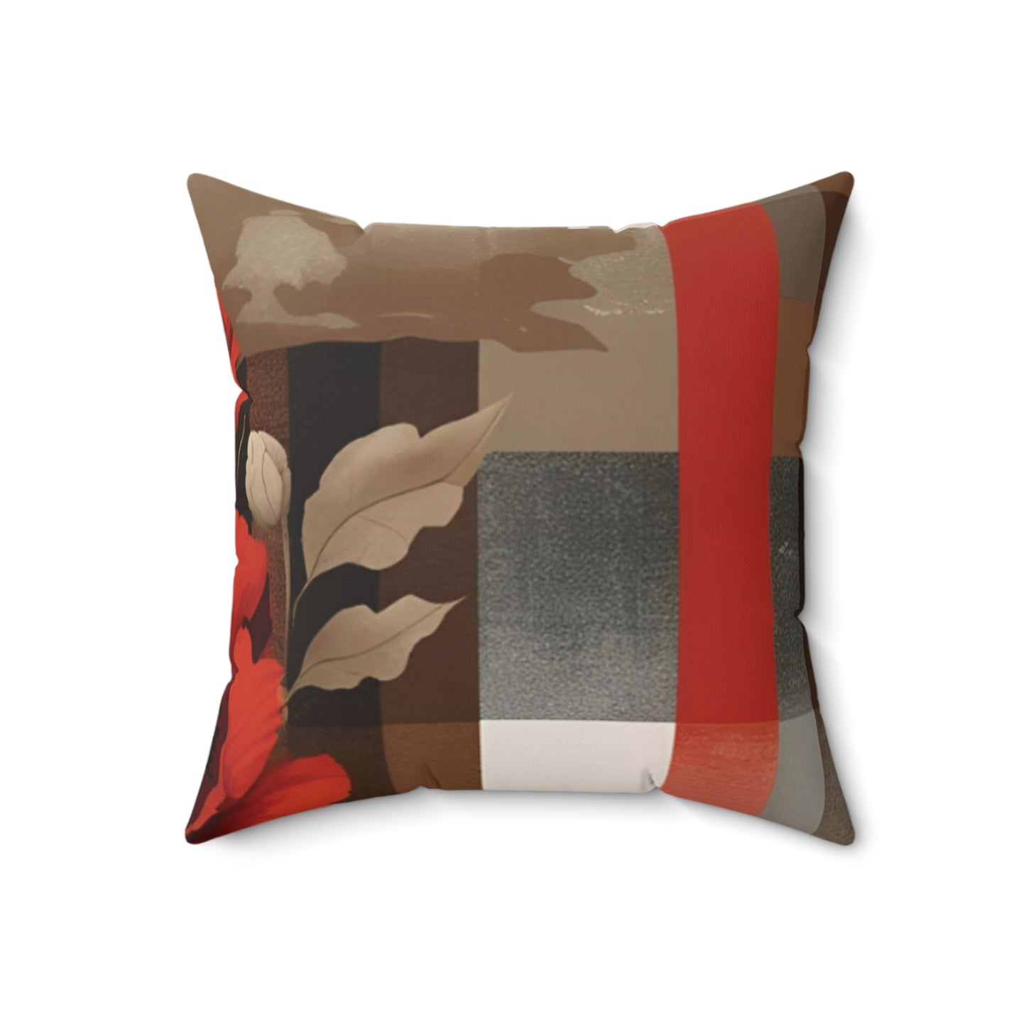 Bloom Boldly – Faux Suede Throw Pillow