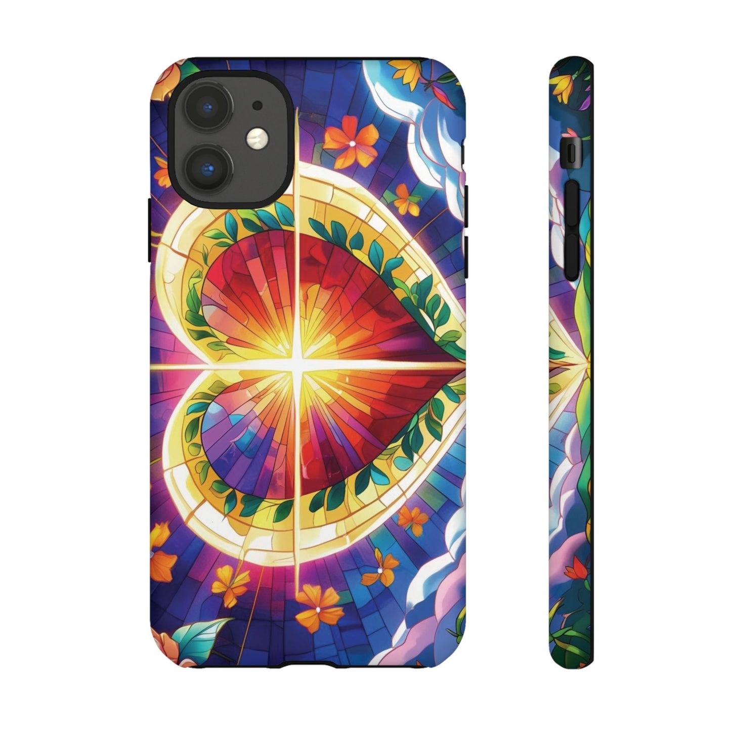 "Heart of Light" Phone Case – Stained Glass Faith Edition