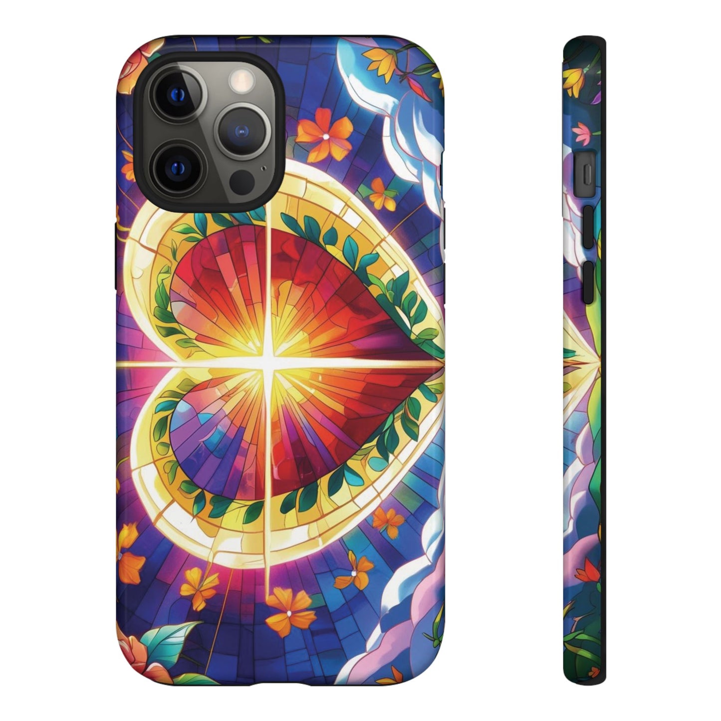 "Heart of Light" Phone Case – Stained Glass Faith Edition