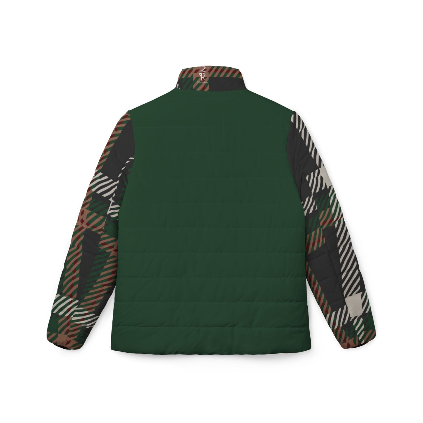 Faithful Tartan Puffer Jacket – Green Edition - Women's