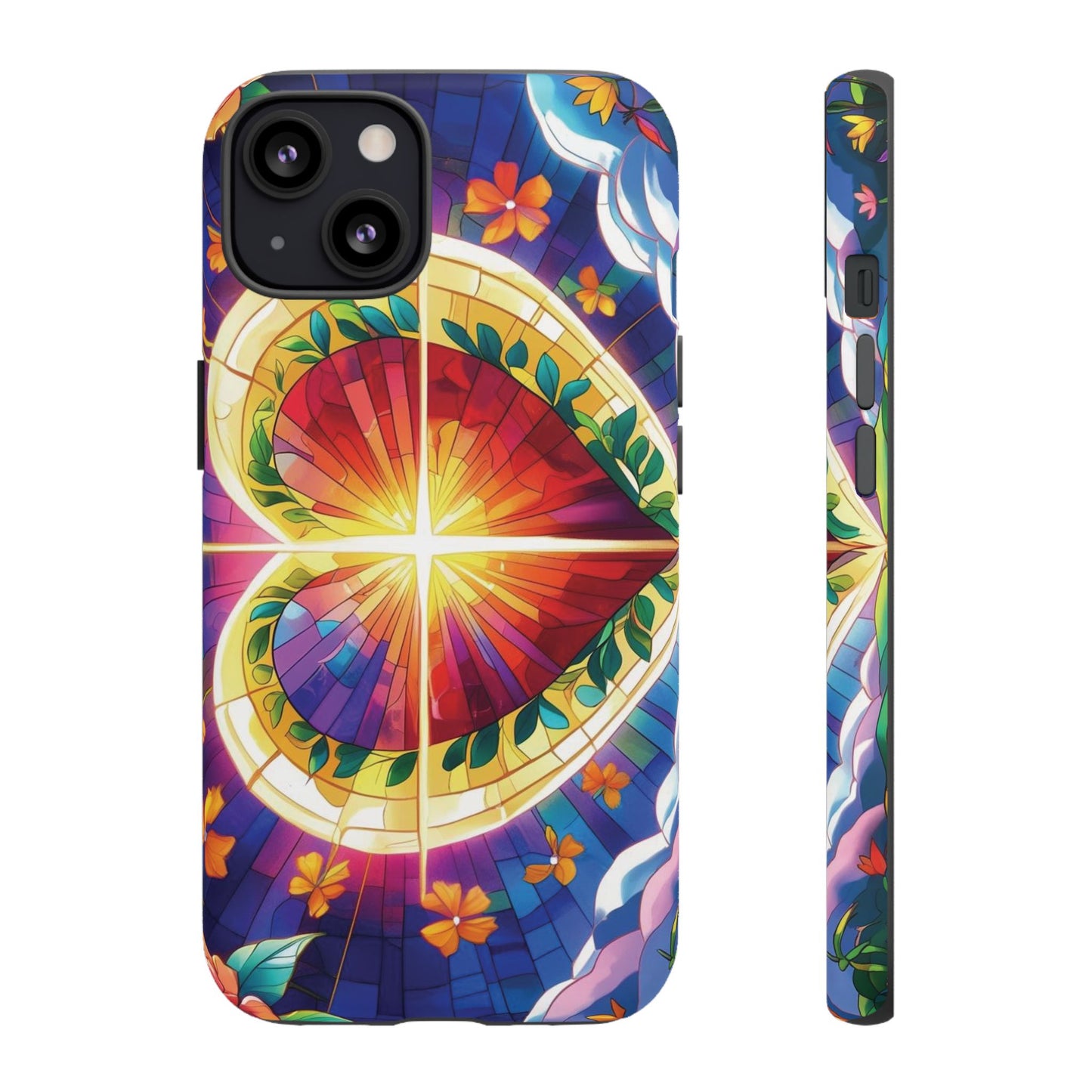 "Heart of Light" Phone Case – Stained Glass Faith Edition