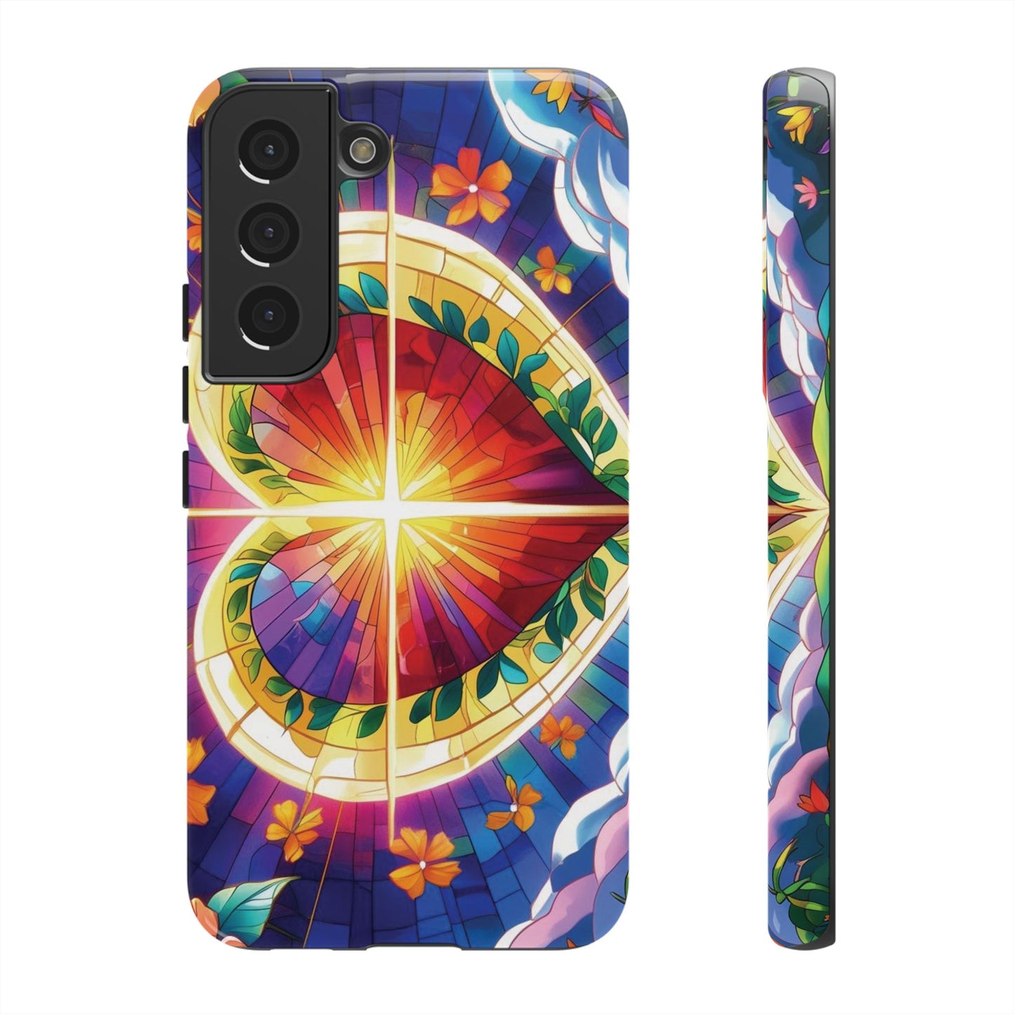 "Heart of Light" Phone Case – Stained Glass Faith Edition