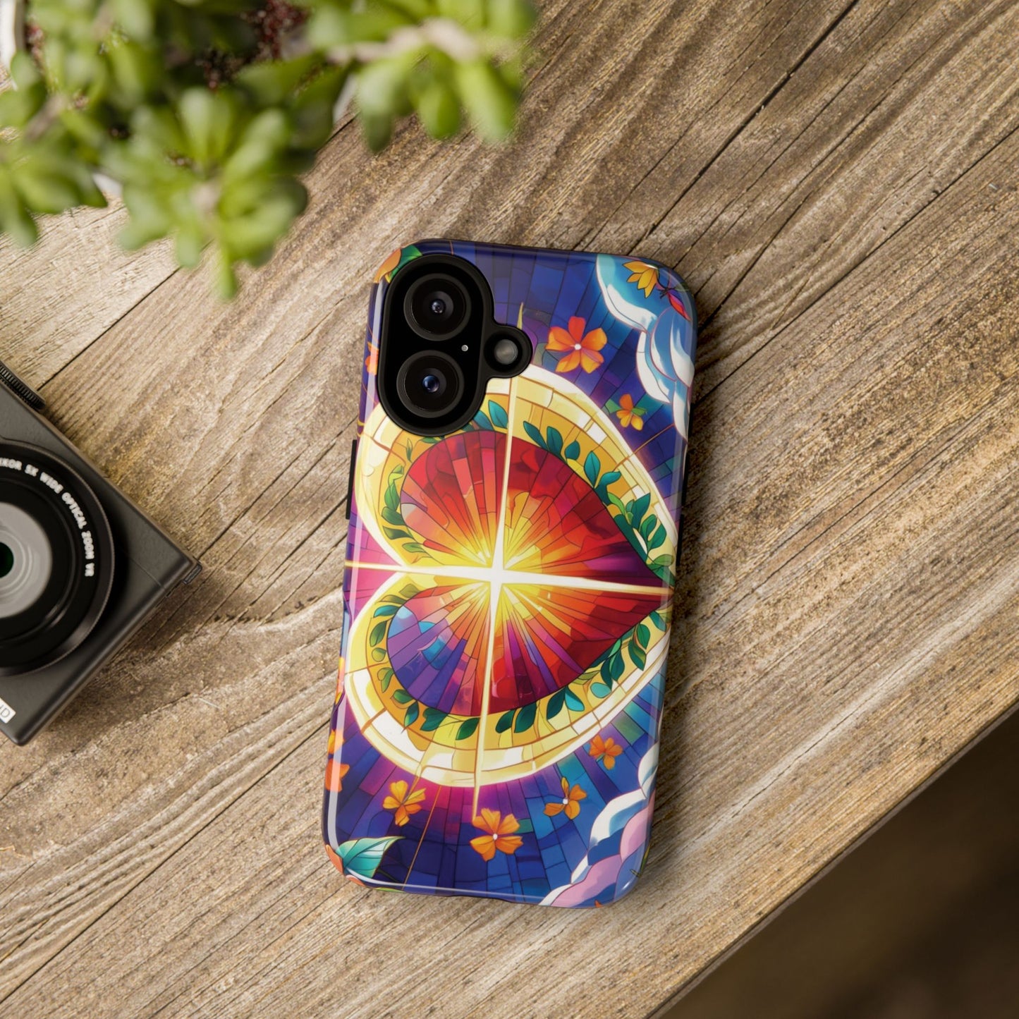 "Heart of Light" Phone Case – Stained Glass Faith Edition