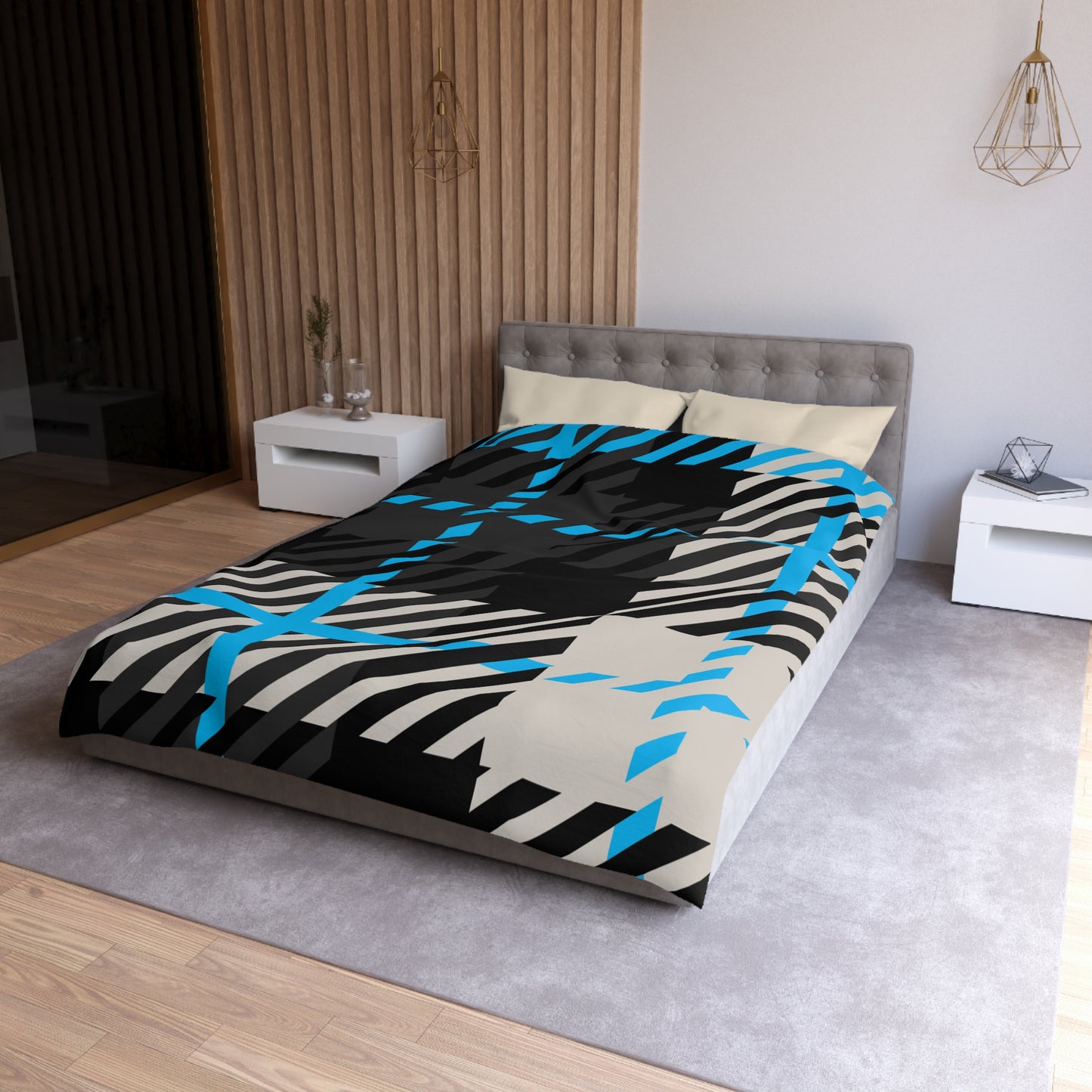 Frozen Echo Duvet Cover – Whispers of Winter Collection