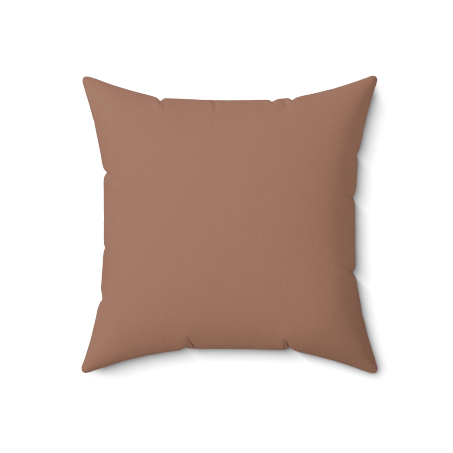 Faithful Tartan Cushion – Mocha Mousse Front, Plaid Back | Faux Suede Throw Pillow
