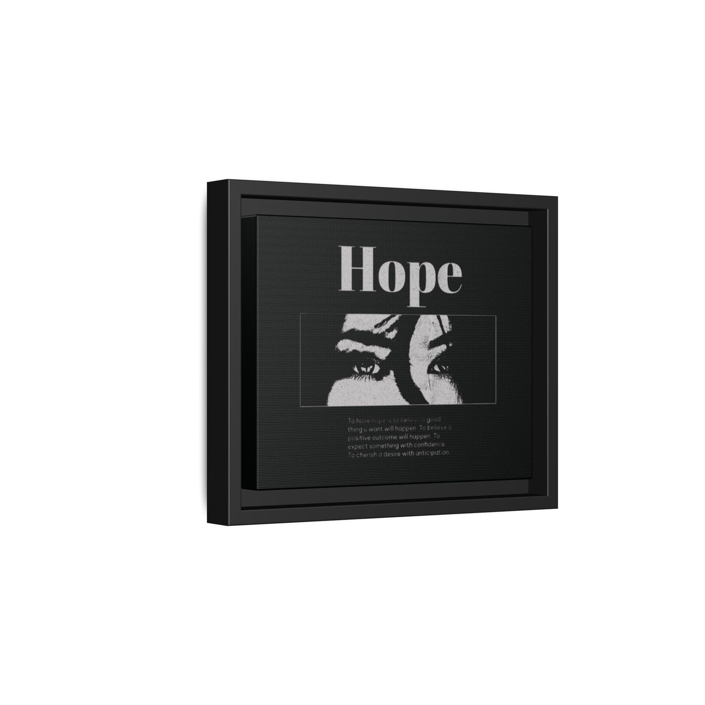 Hope – Eyes That Still Believe (Framed Art Print)