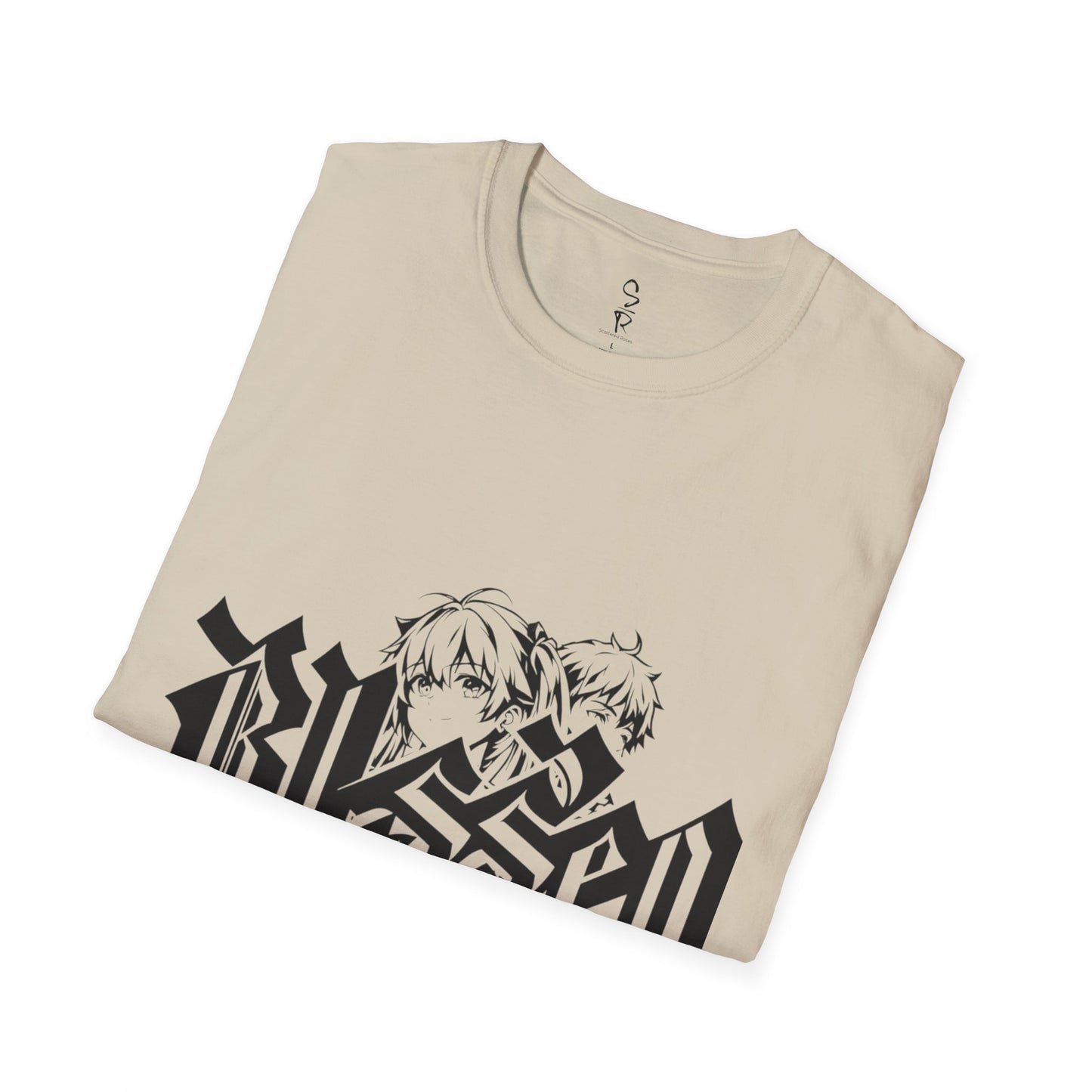 Blessed Graffiti Tee – Covered in Grace, Clothed in Boldness