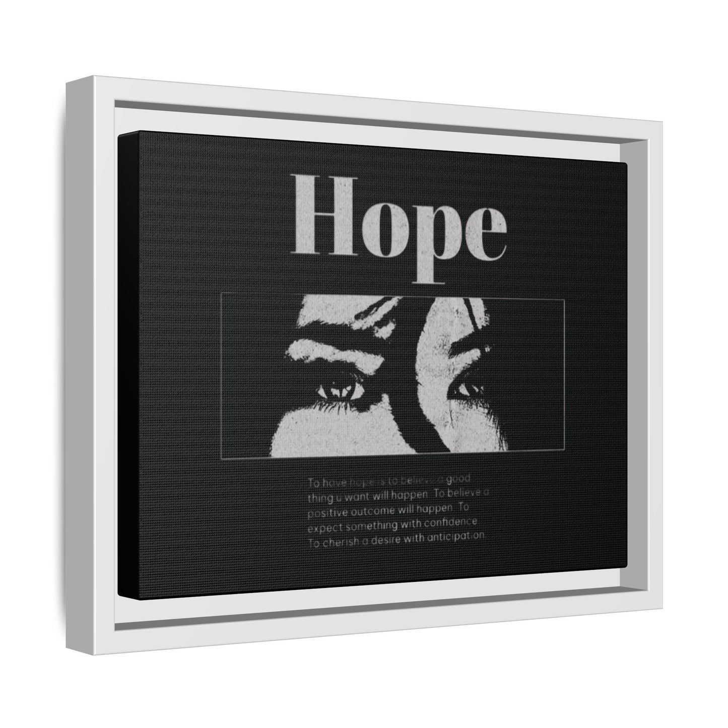Hope – Eyes That Still Believe (Framed Art Print)