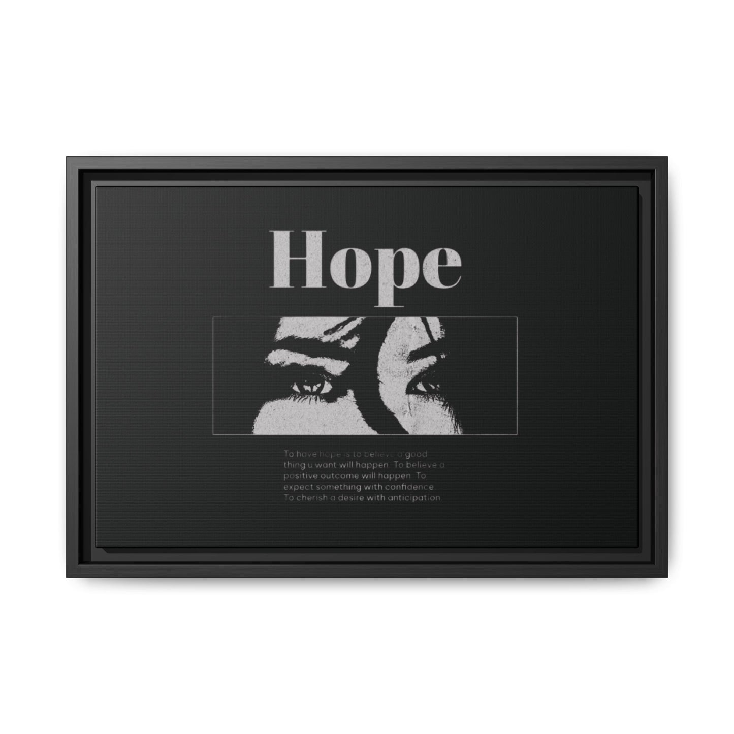 Hope – Eyes That Still Believe (Framed Art Print)
