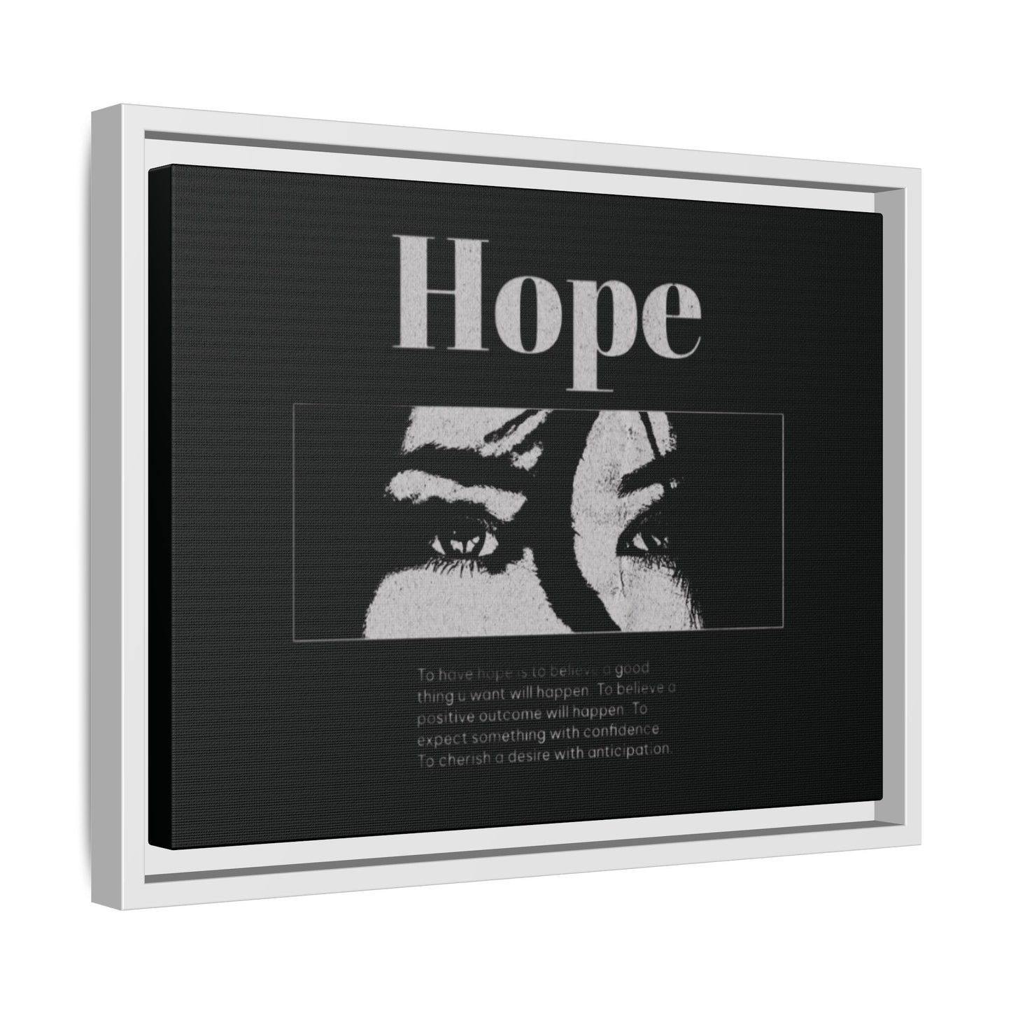 Hope – Eyes That Still Believe (Framed Art Print)