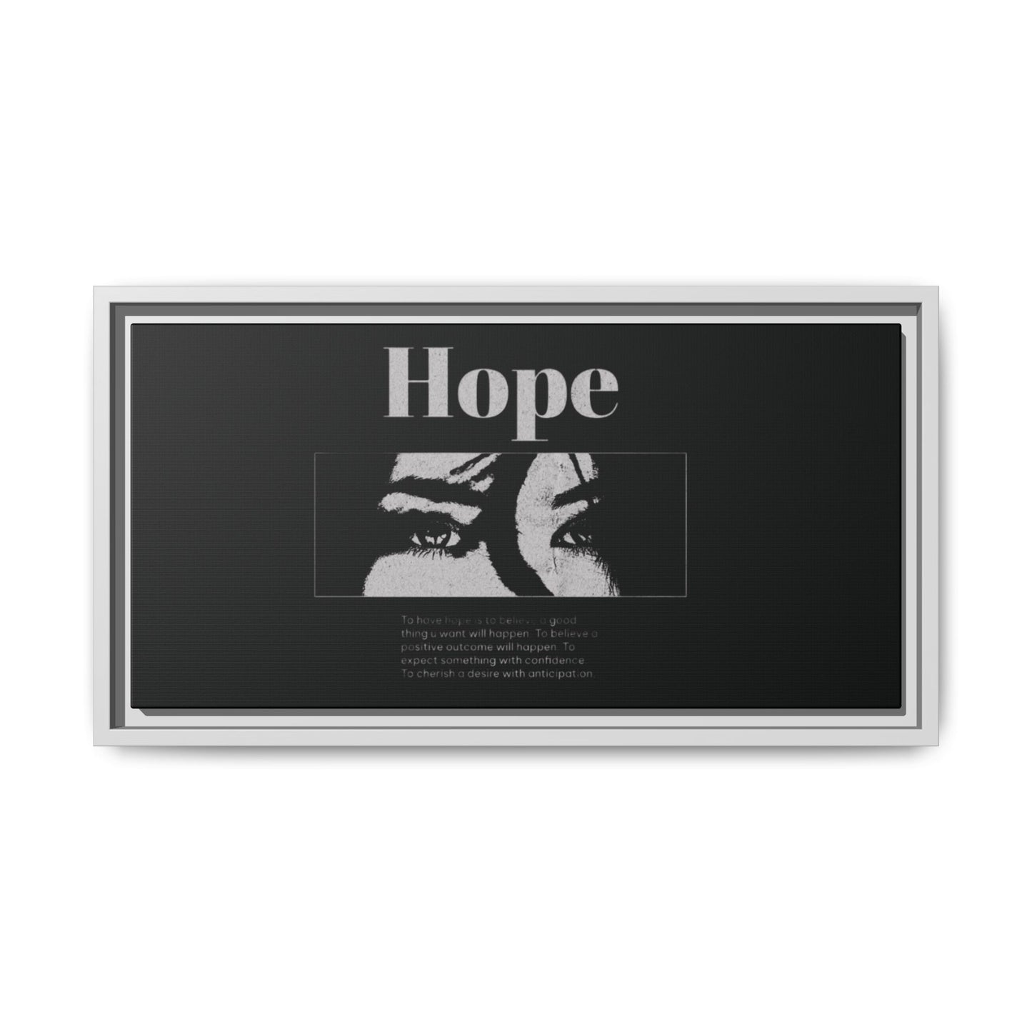 Hope – Eyes That Still Believe (Framed Art Print)