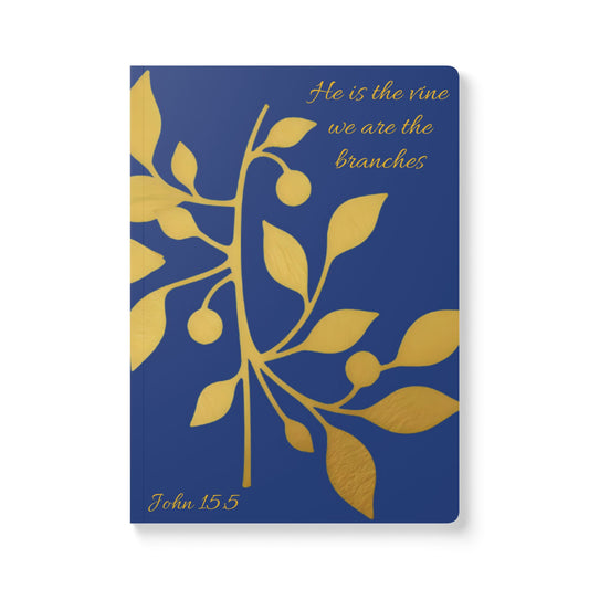 The Vine & The Branches – John 15:5 Journal (Royal Blue)