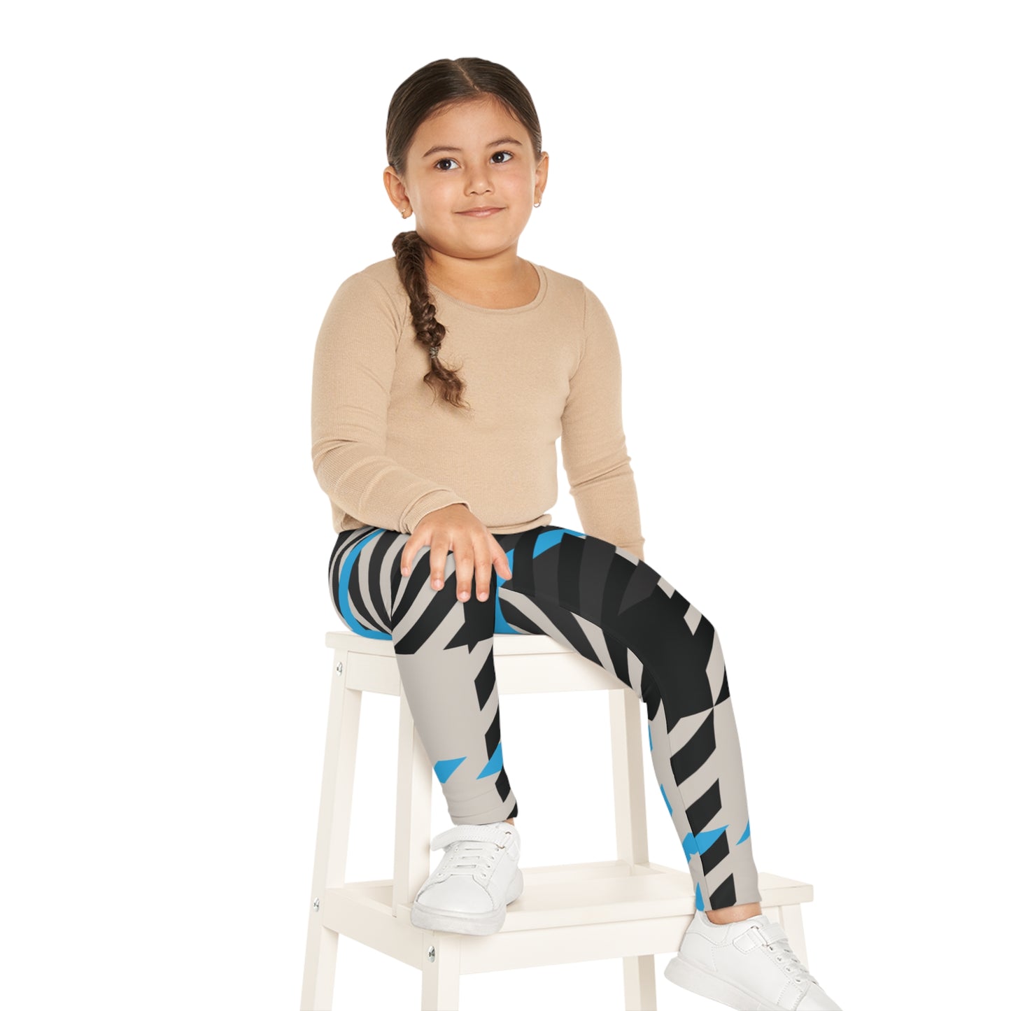Frozen Echo Kids' Leggings – Bold Plaid for Brave Littles