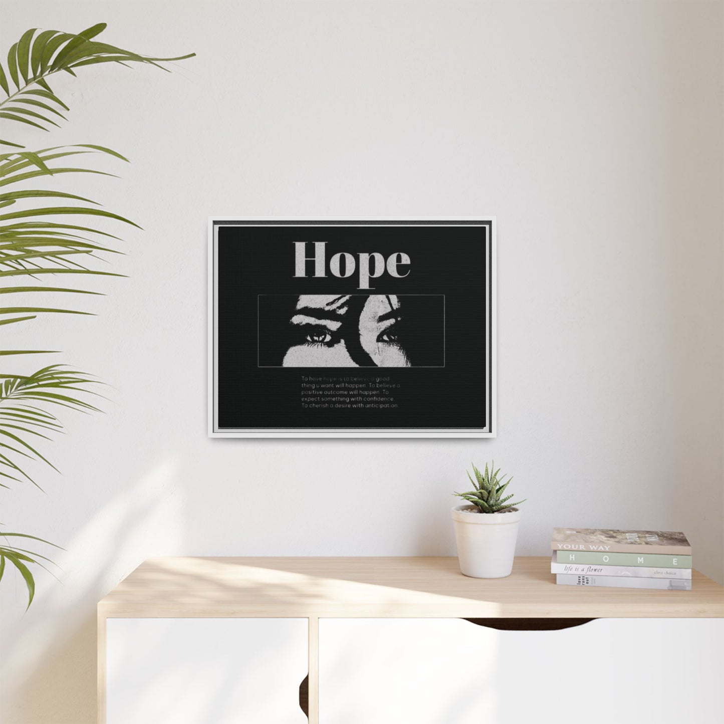 Hope – Eyes That Still Believe (Framed Art Print)