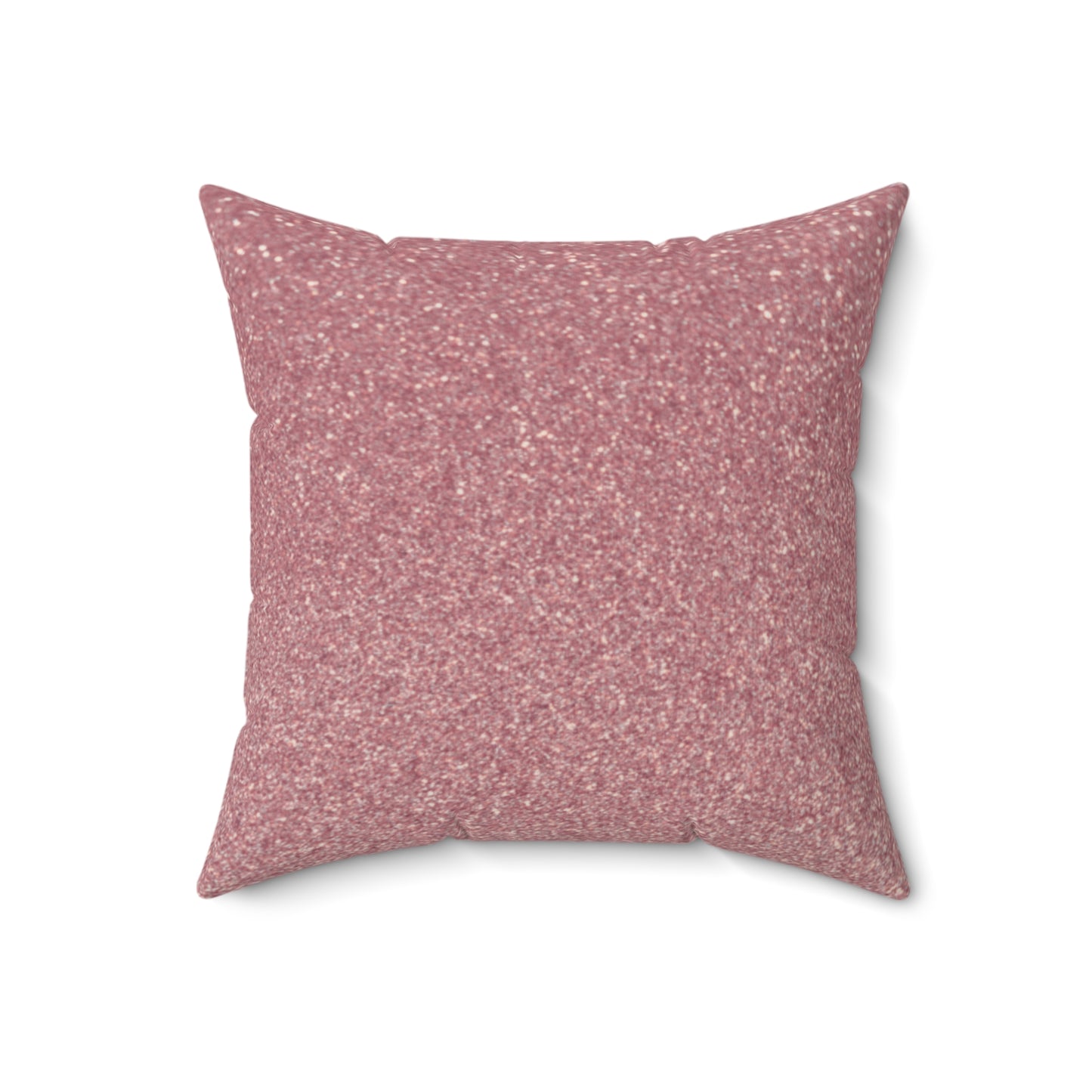 "Heavenly Glisten – Muted Rose Sparkle Throw Pillow"