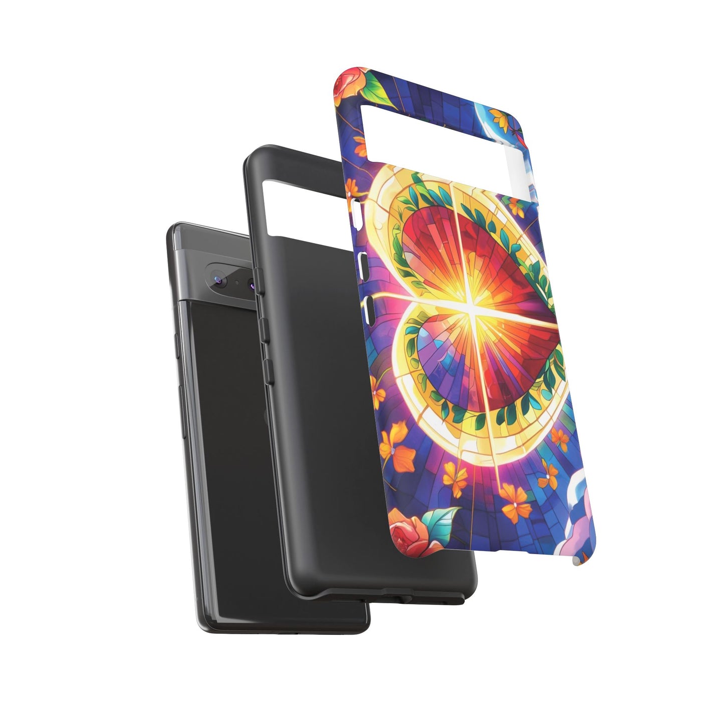 "Heart of Light" Phone Case – Stained Glass Faith Edition