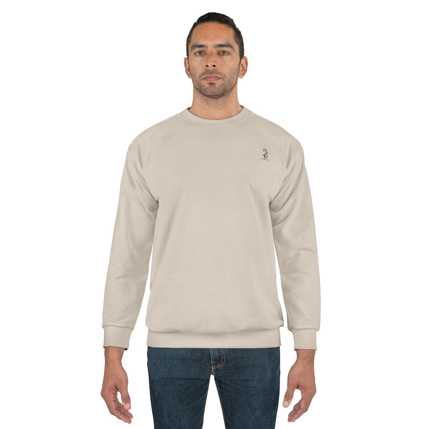 Faithful Tartan Solid Sweatshirt – Stone Beige | Whispers of Winter Collection