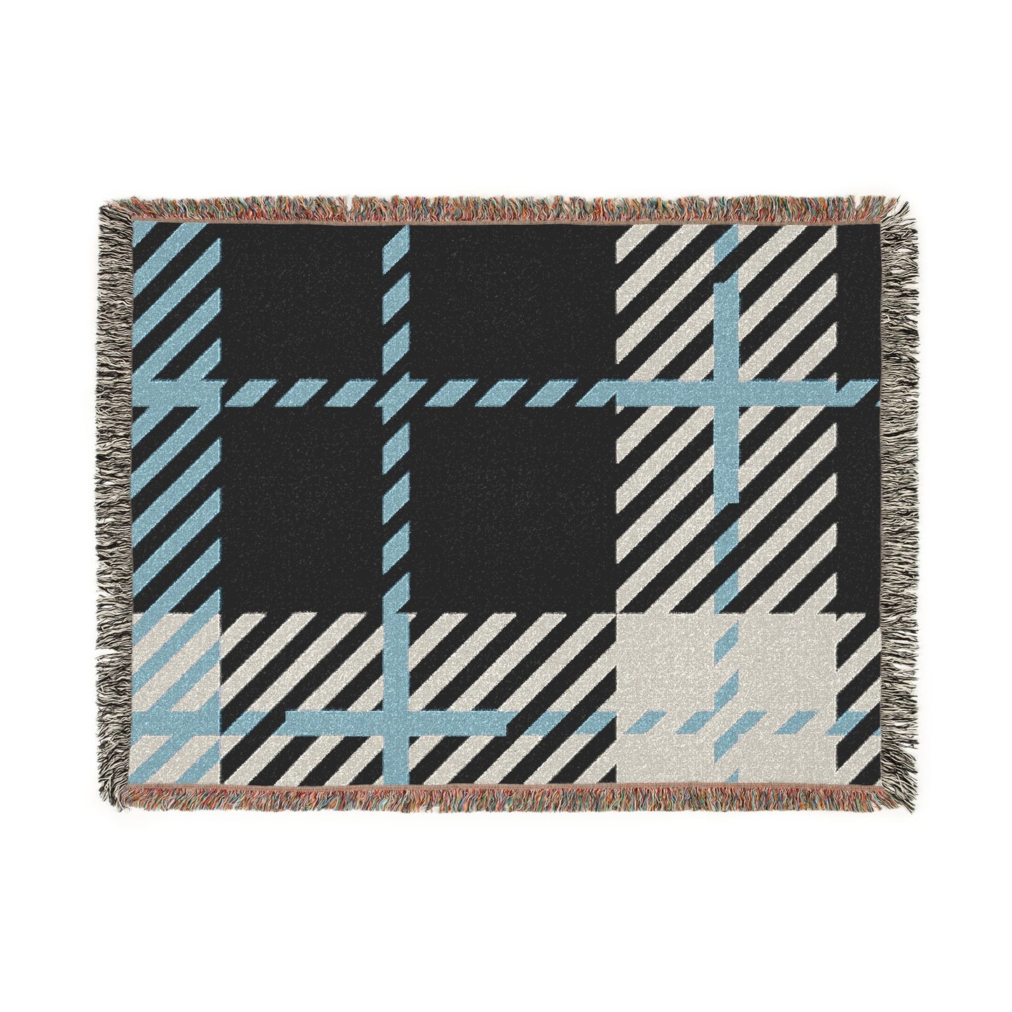 Frozen Echo Woven Throw Blanket – Whispers of Winter Collection