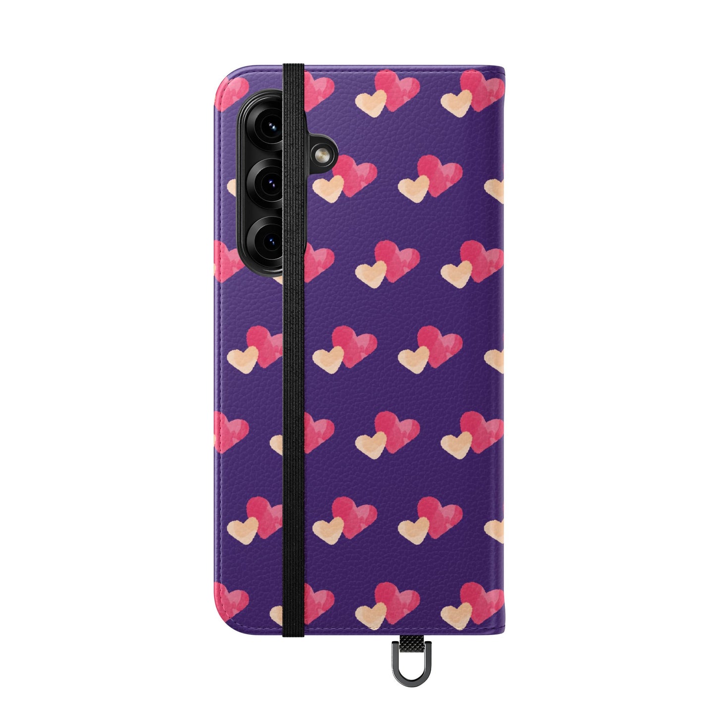 "Faith-Filled Hearts | Flip Phone Case – Purple"