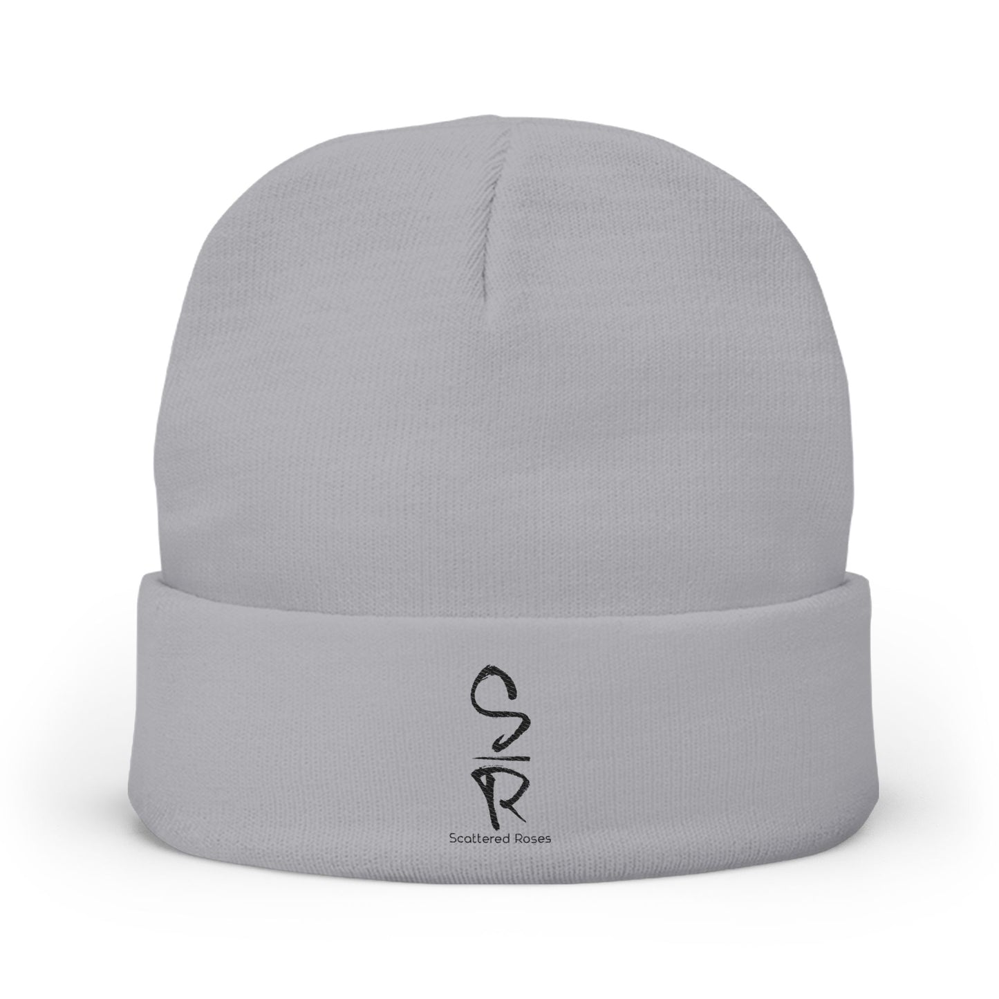 Rooted Warmth: Scattered Roses Embroidered Logo Beanie