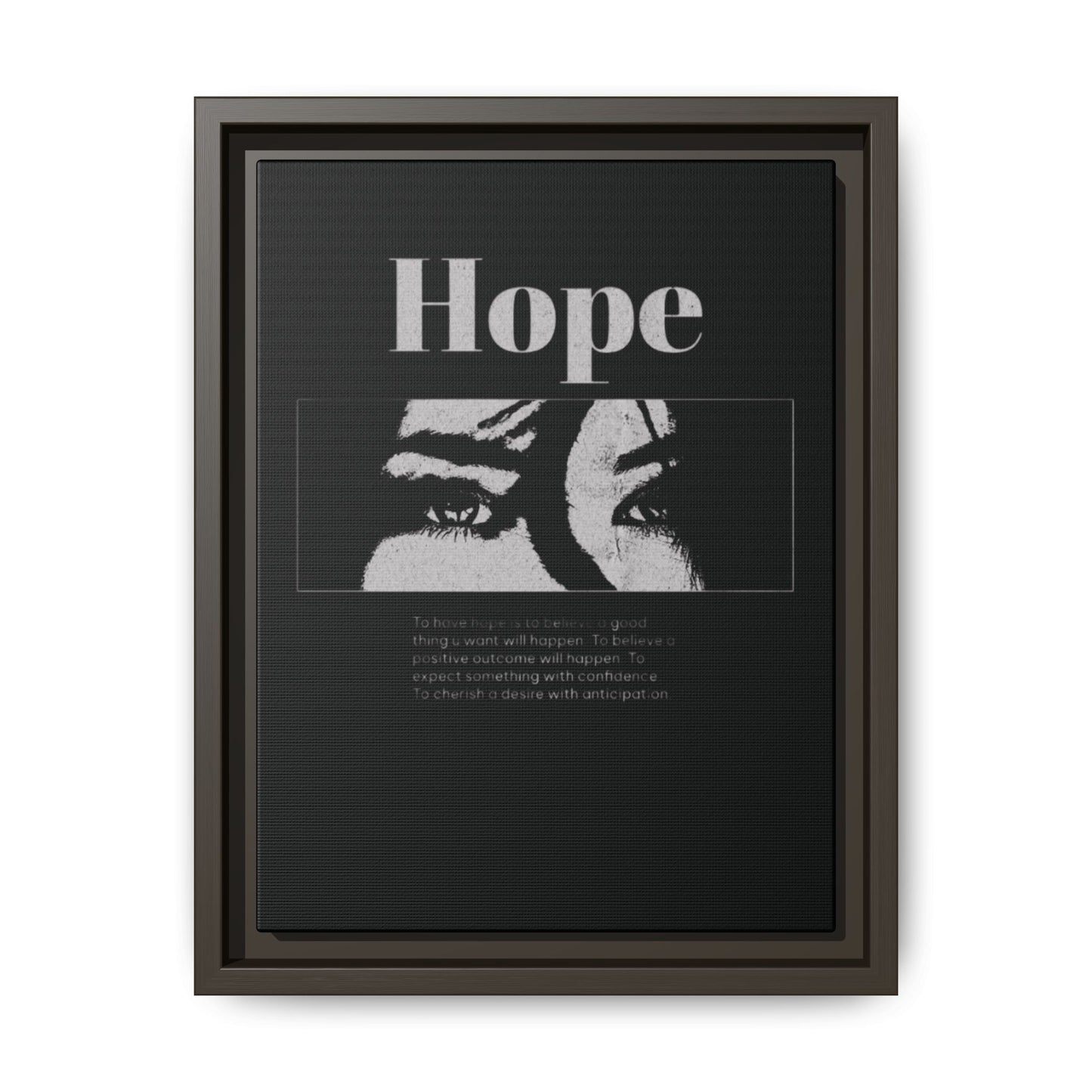Hope – Eyes That Still Believe (Framed Art Print)