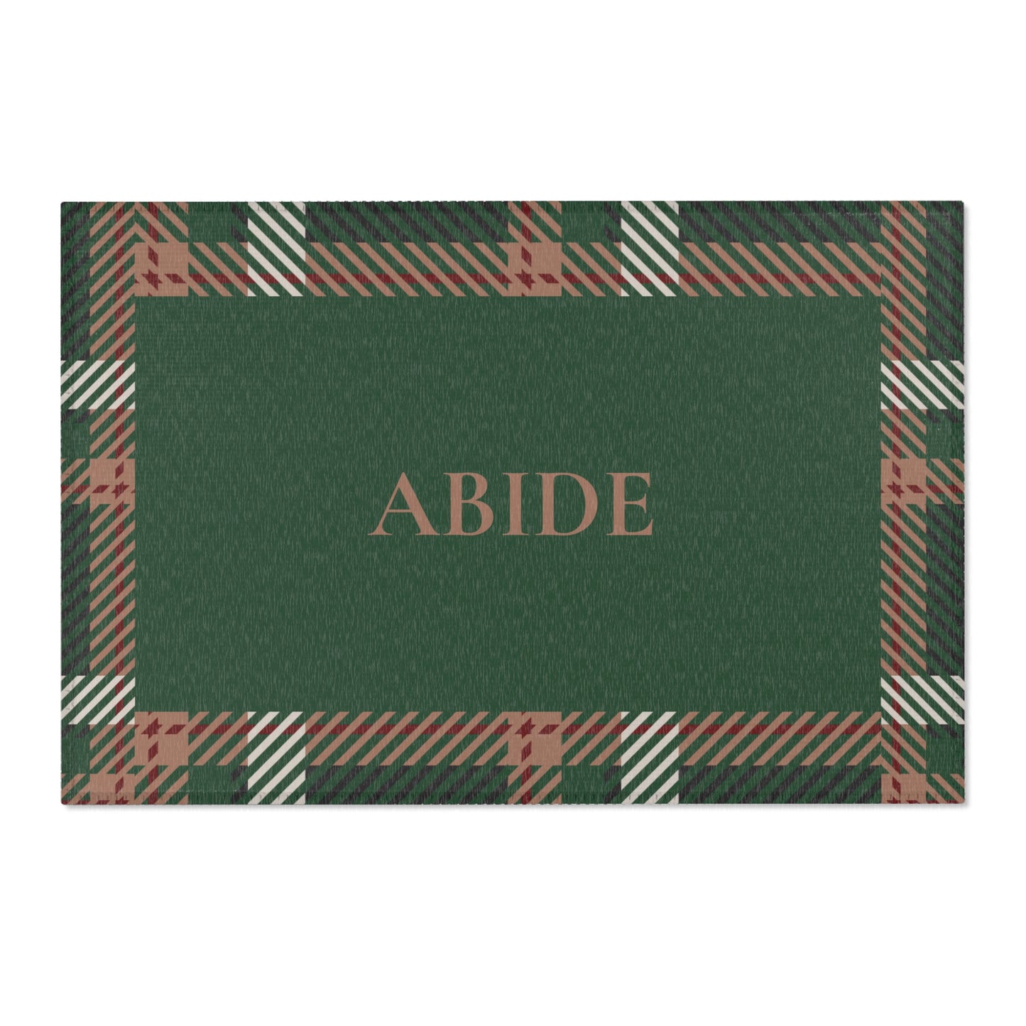 Abide Rug – Evergreen & Plaid