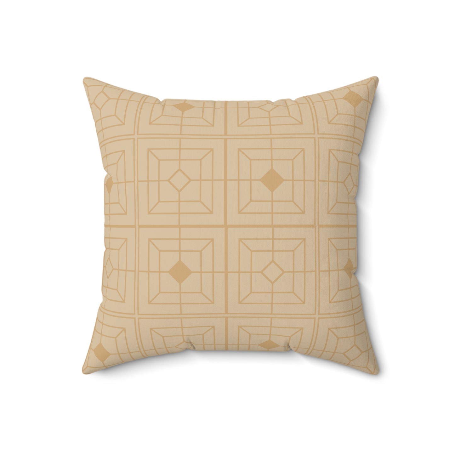 Natural Deco: Sacred Grid Throw Pillow